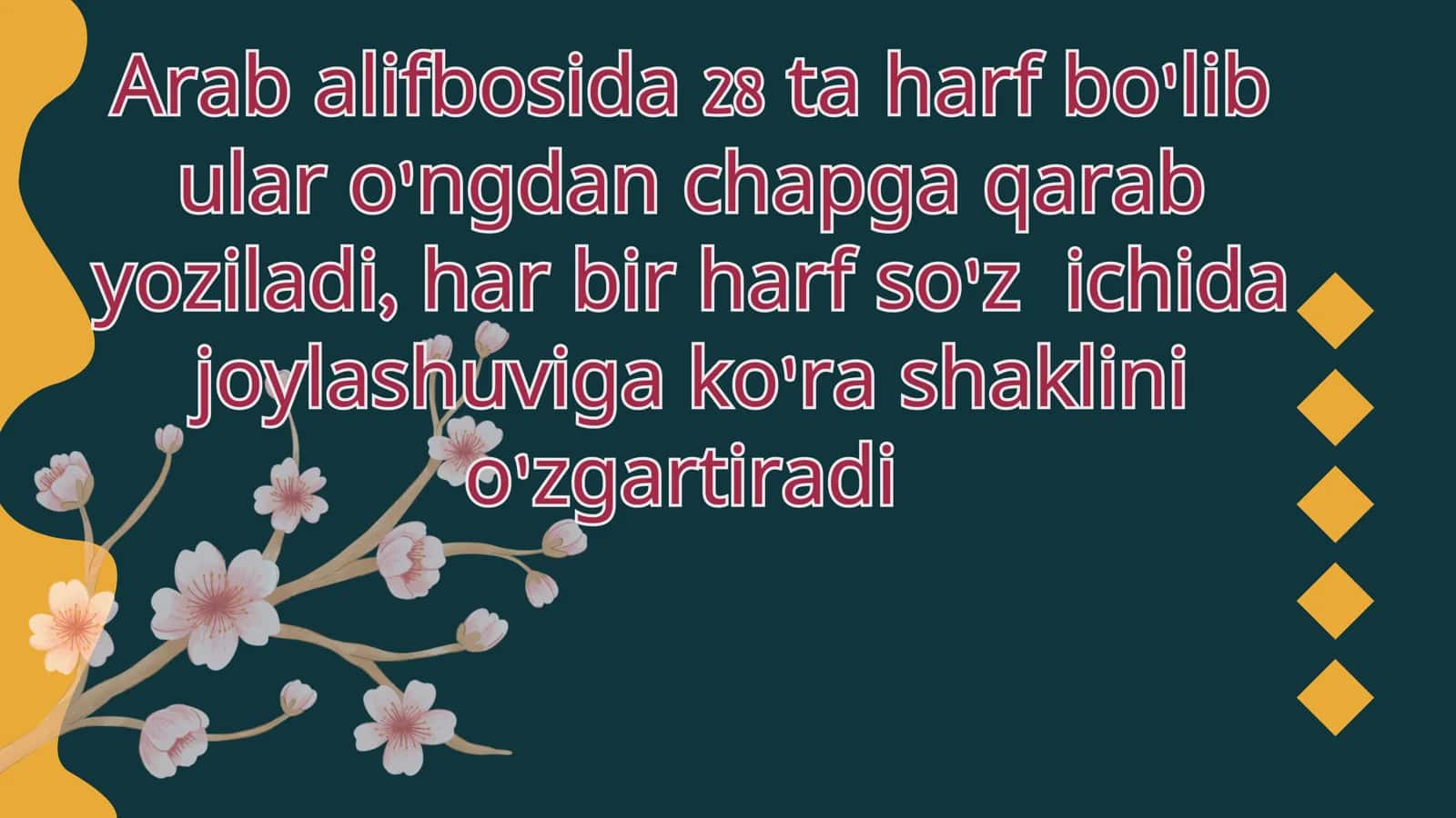 Arab alifbosini 2