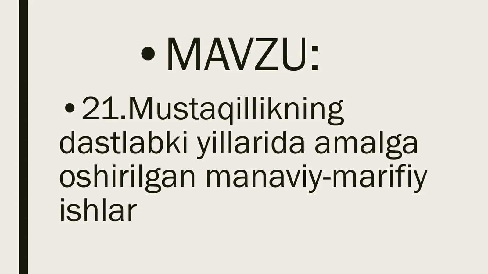 Mustaqillikning dastlabki yillarida amalga oshirilgan manaviy-marifiy ishlar 2