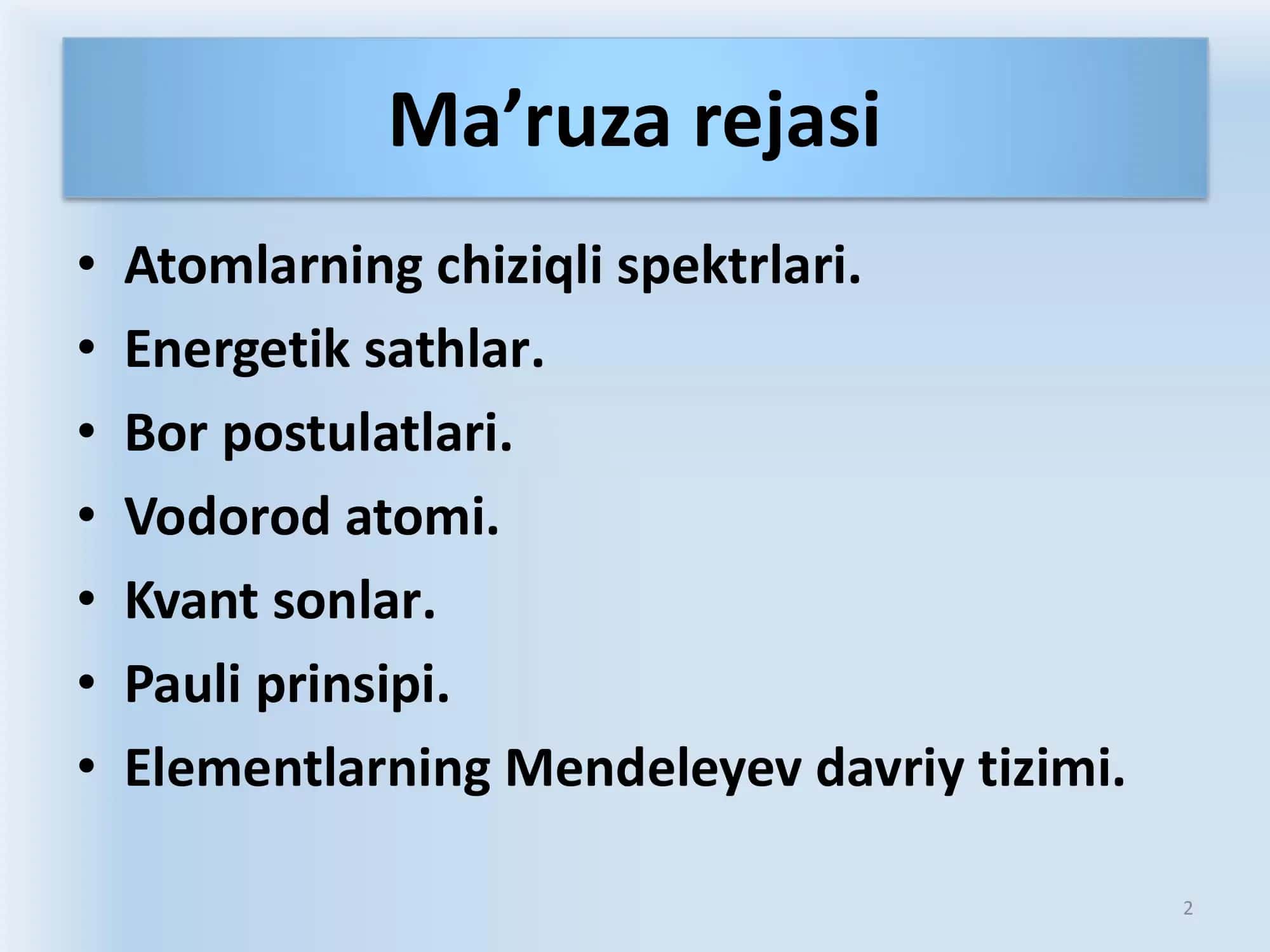 Vodorod atomining chiziqli spektri 2
