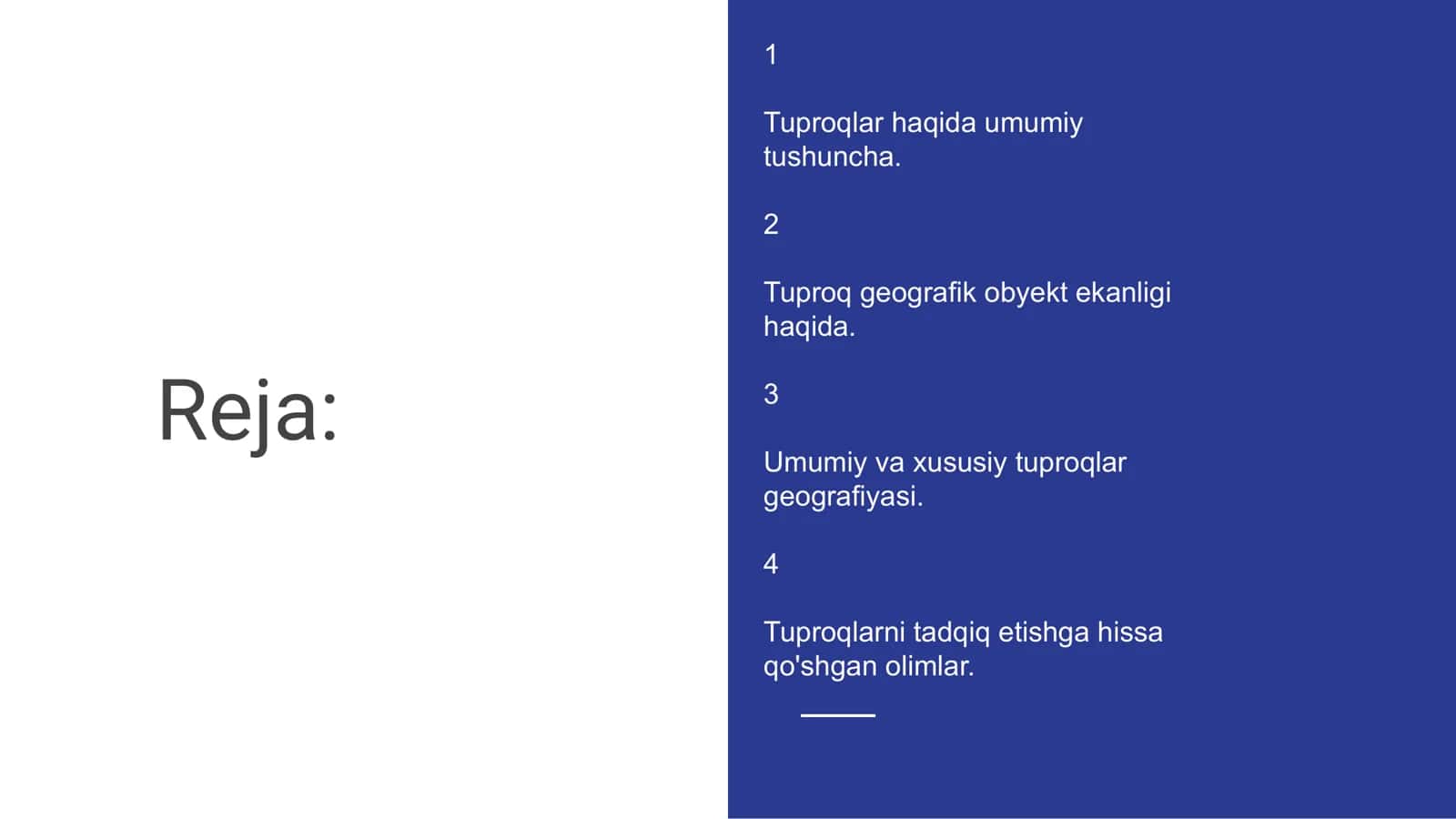 Tuproq haqida umumiy tushuncha. Tuproq geograﬁk obyekt ekanligi. Umumiy va xususiy tuproqlar geograﬁyasi. Tuproqlarni tadqiq etishga hissa qo'shgan olimlar. 2