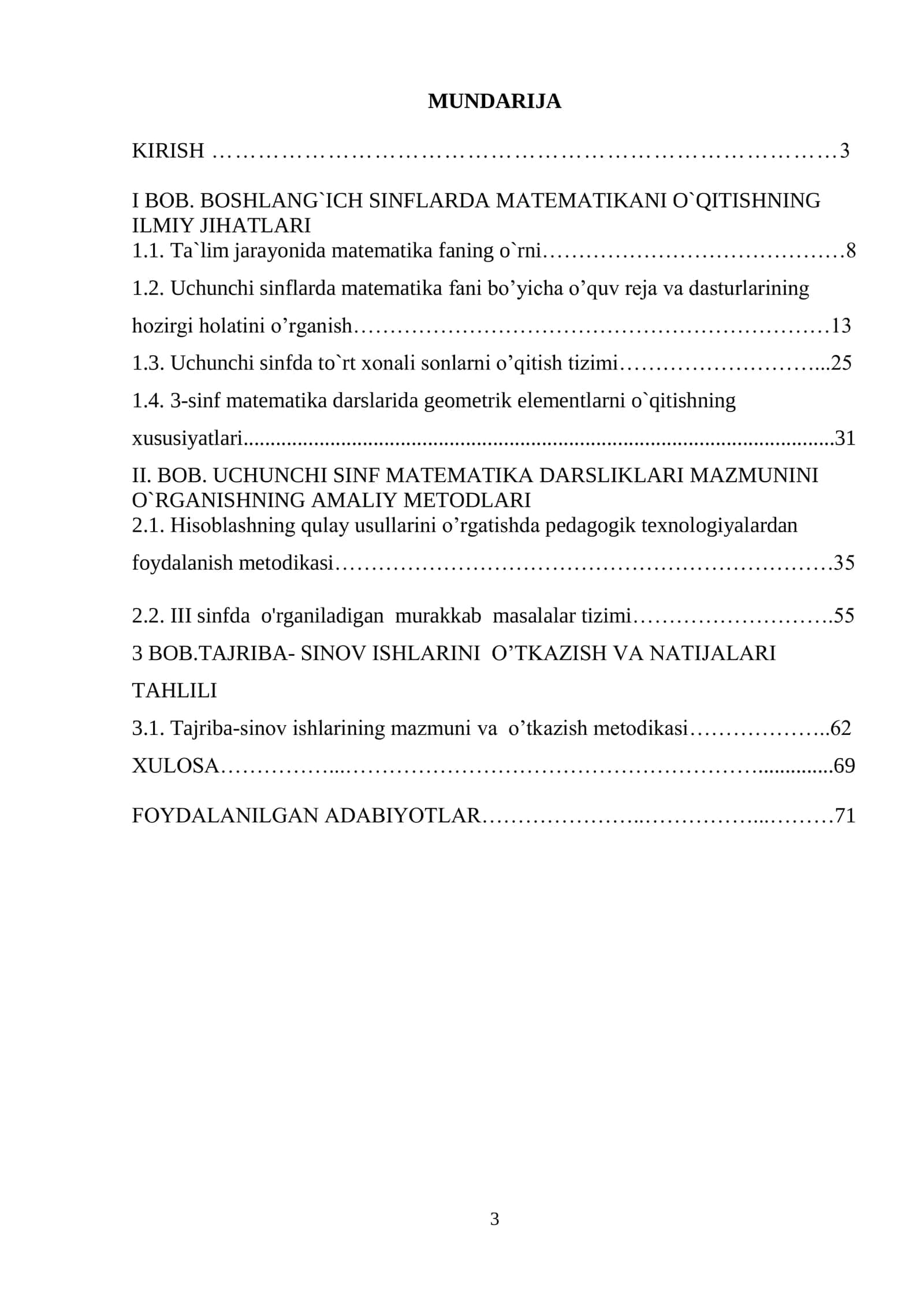 3-sinf matematika darsligi mazmuni bilan tanishtirish metodikasi 2
