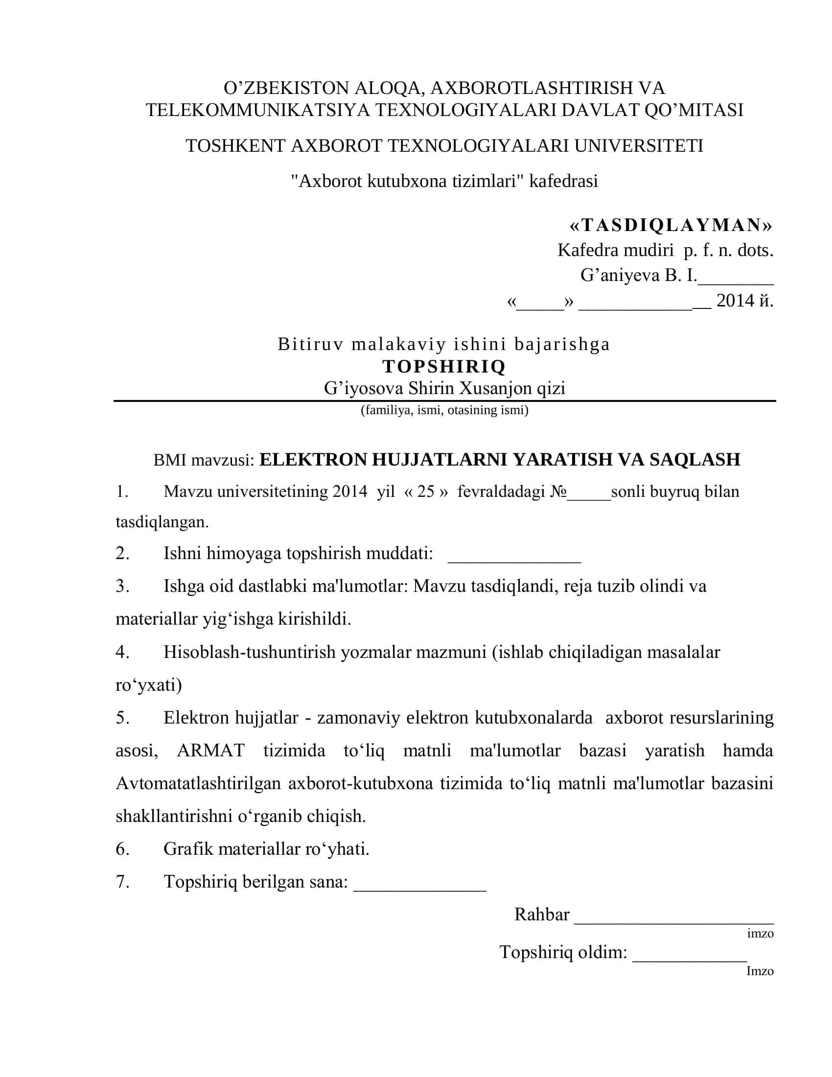 ELEKTRON HUJJAT YARATISH VA SAQLASH 2