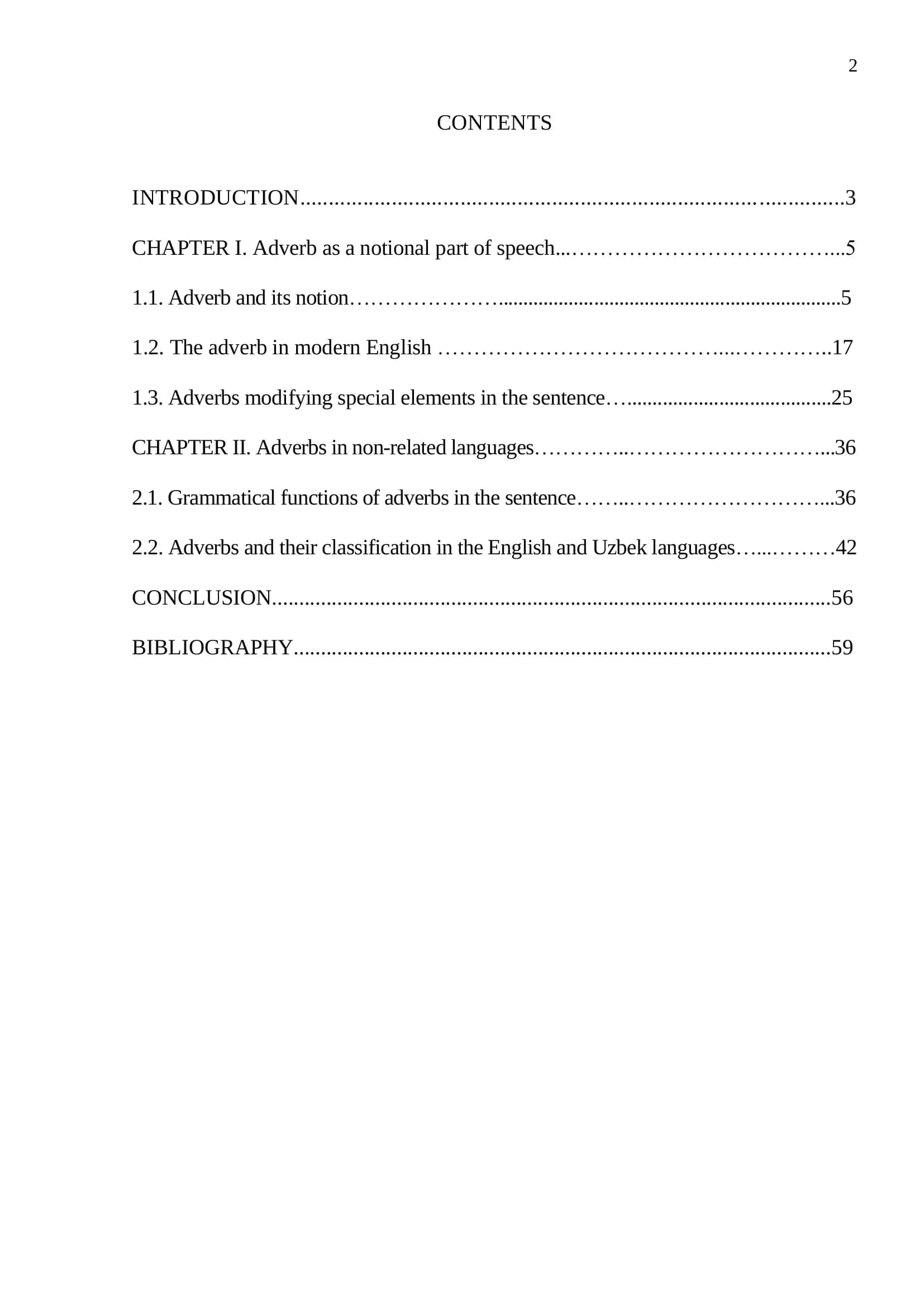 QUALIFICATION PAPER on ADVERBS IN THE ENGLISH AND UZBEK LANGUAGES 2