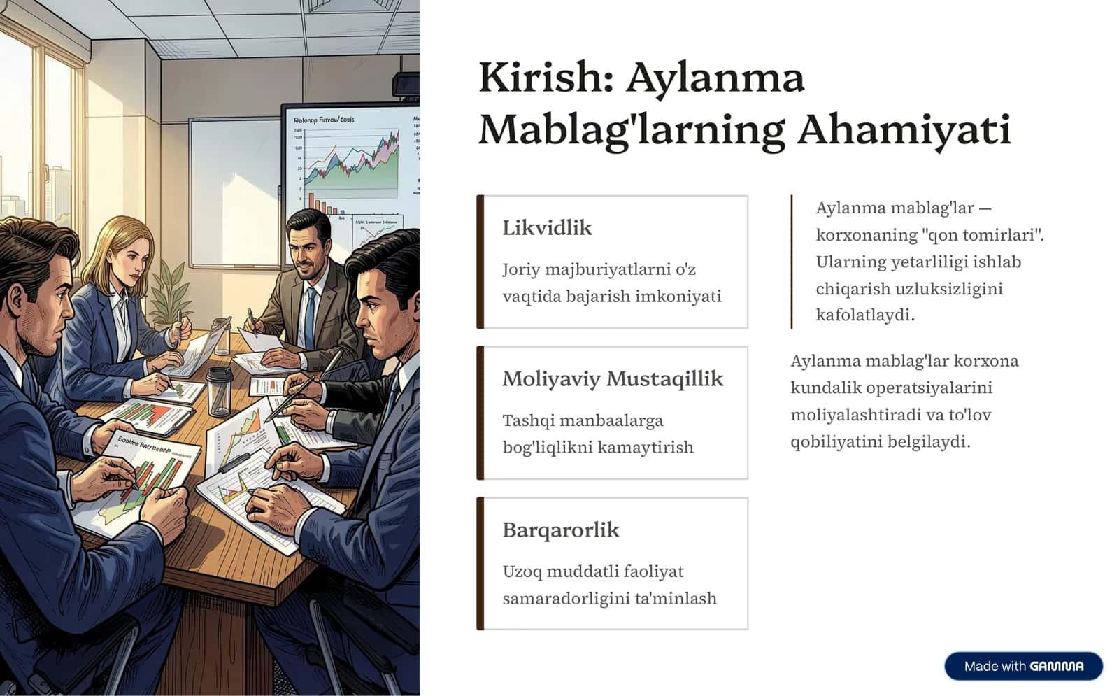 O'z Aylanma Mablag'larining Mohiyati 2