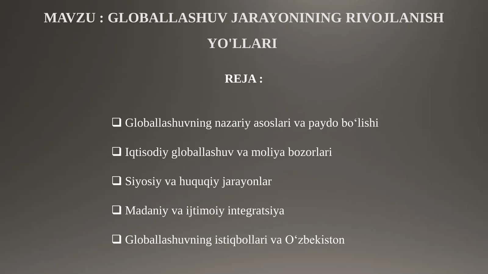 IQTISODIYOT 223-GURUH TALABASI ABDUSATTOROV 2