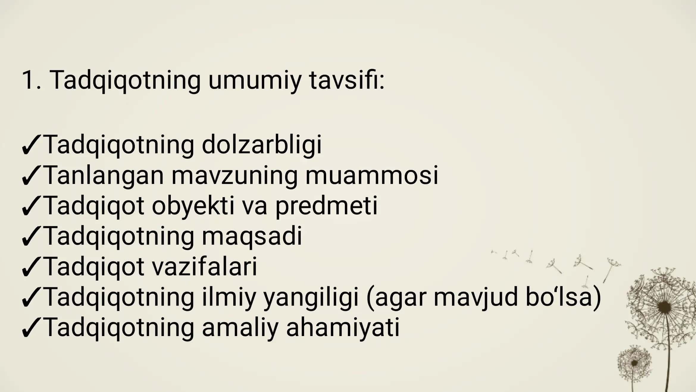 TADQIQOT NATIJALARI BO‘YICHA HISOBOT VA TAQDIMOT TAYYORLASH 2