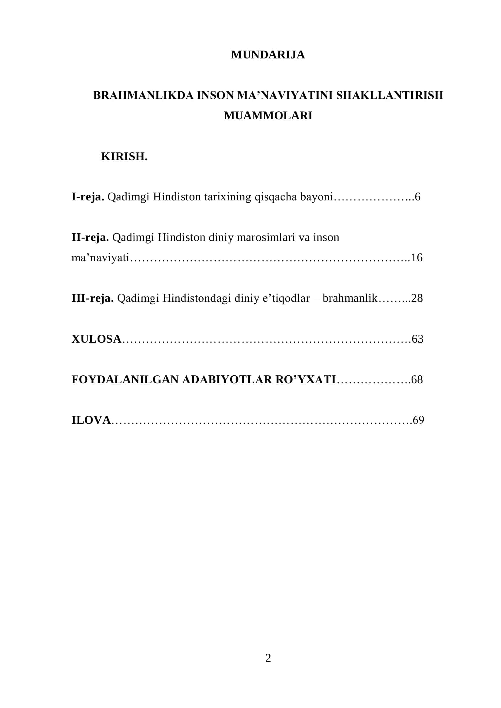 BRAHMANLIKDA INSON MA’NAVIYATINI SHAKLLANTIRISH MUAMMOLARI 2