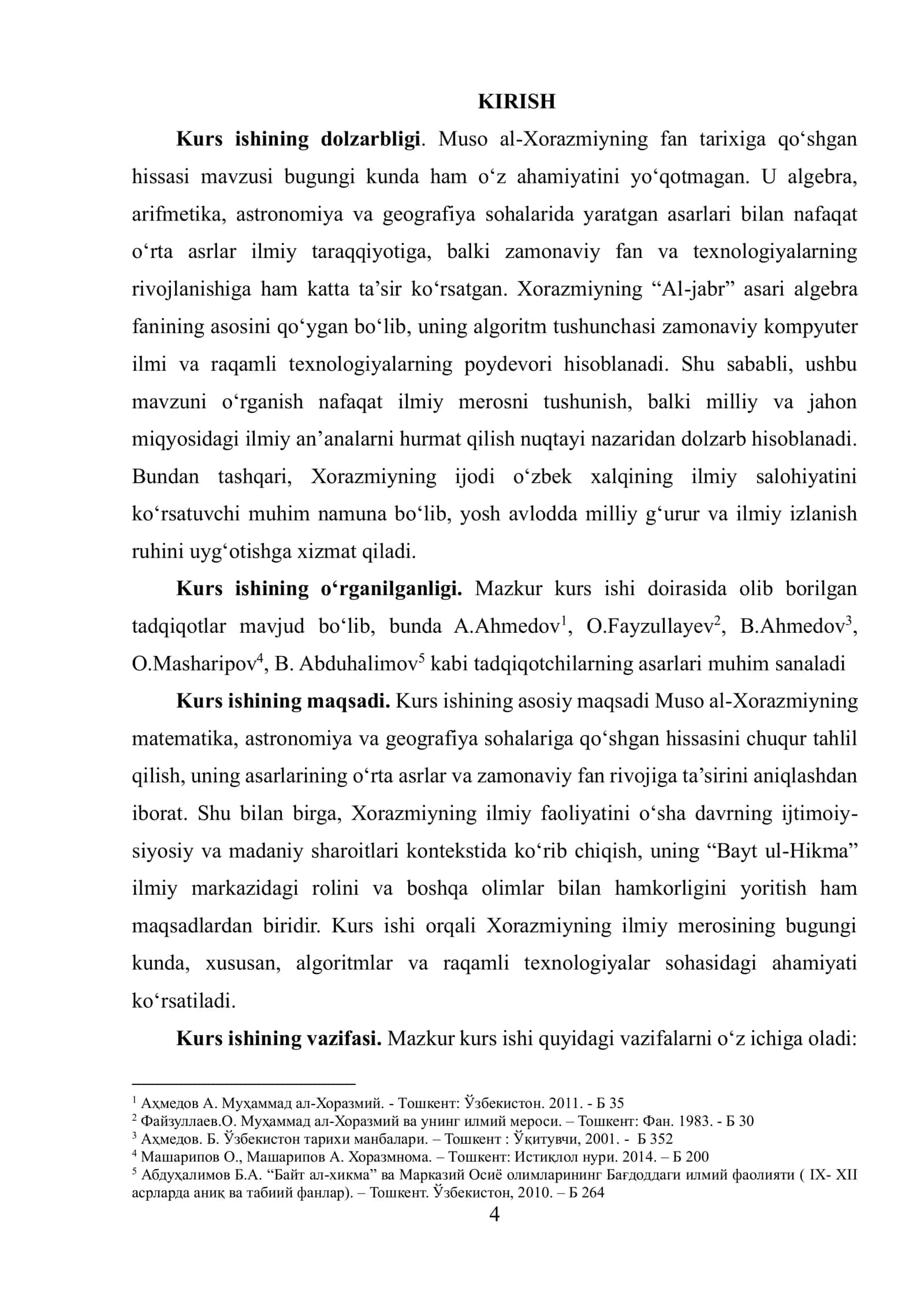 Muhammad Muso al- Xorazmiy fan tarixiga oid manbalar tasnifi 2