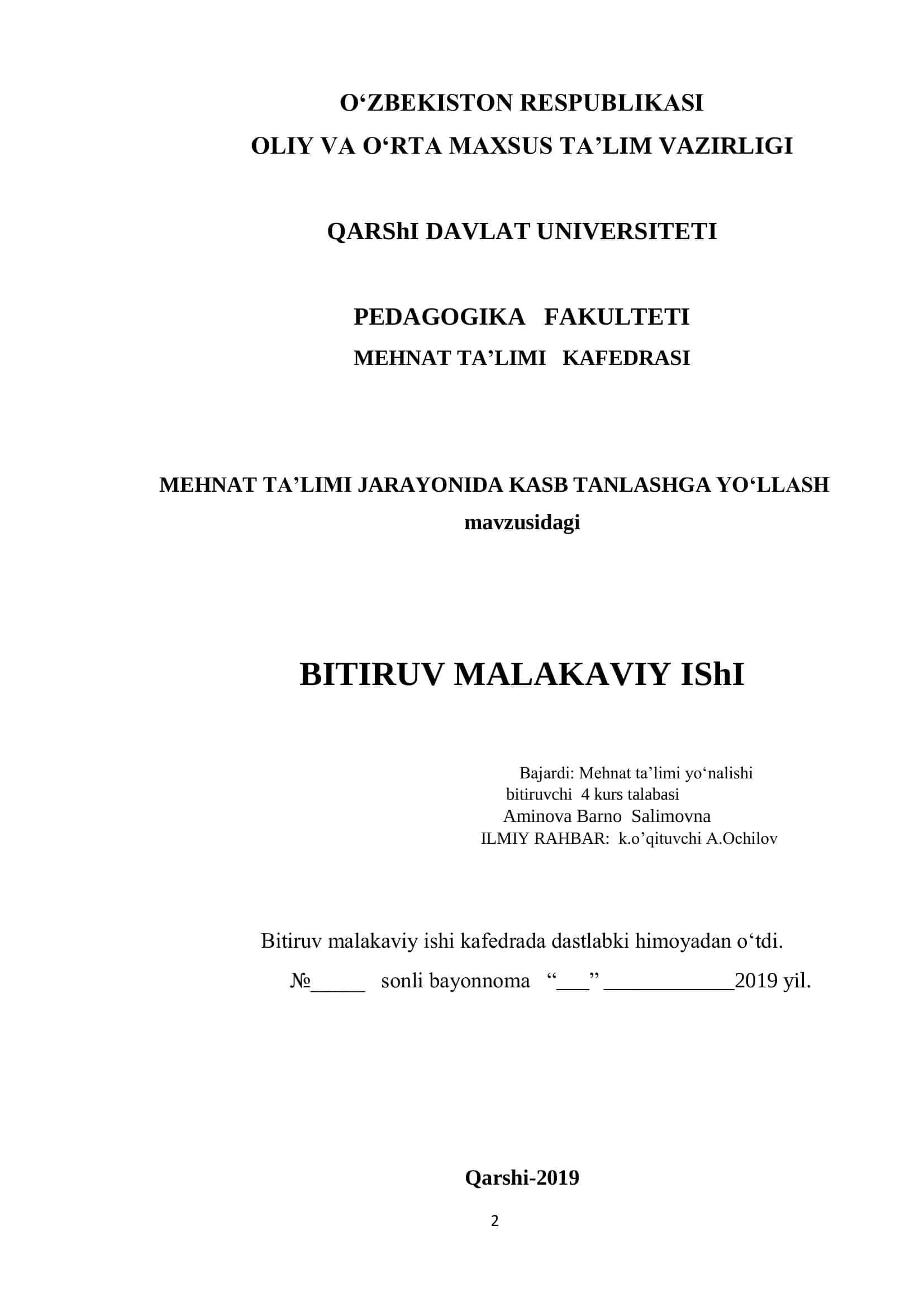 MEHNAT TA’LIMI JARAYONIDA KASB TANLASHGA YО‘LLASH 2