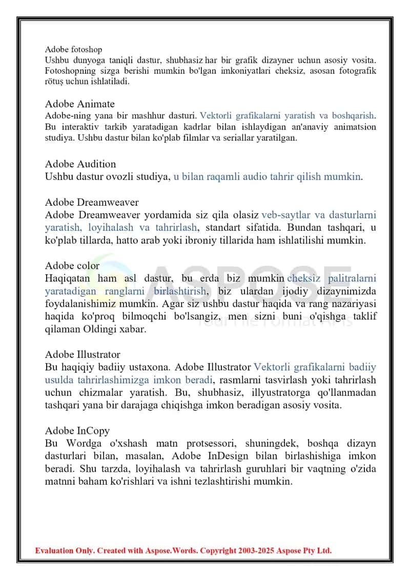 Adobe Primere Pro dasturi va uning imkoniyatlari 3