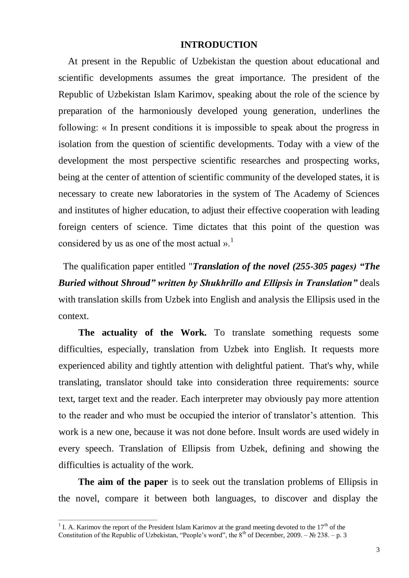 Shukhrillo "The Buried without Shroud" (Ellipsis in Translation) 3