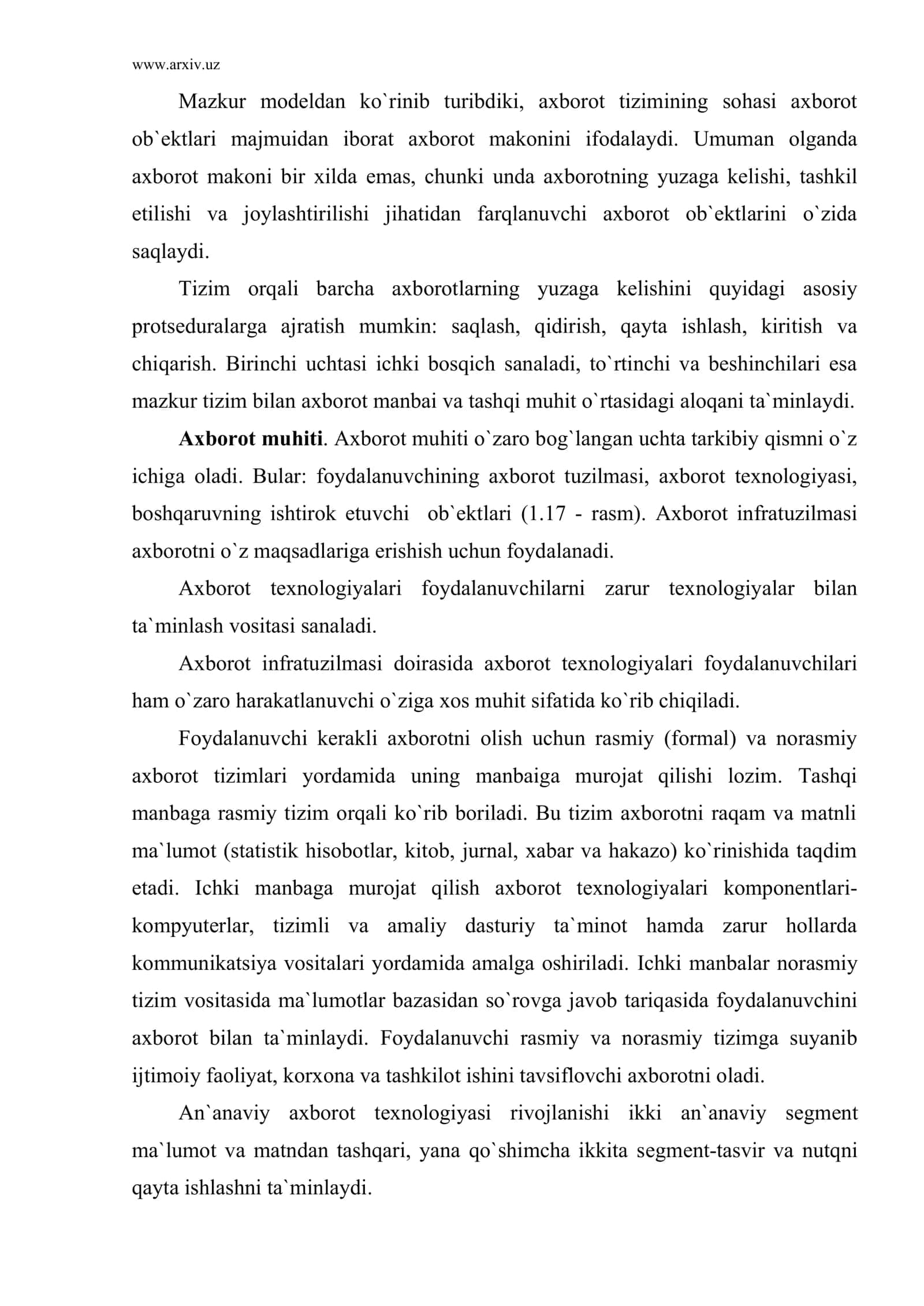 Avtomatlashtirilgan axborot tizimlari 3