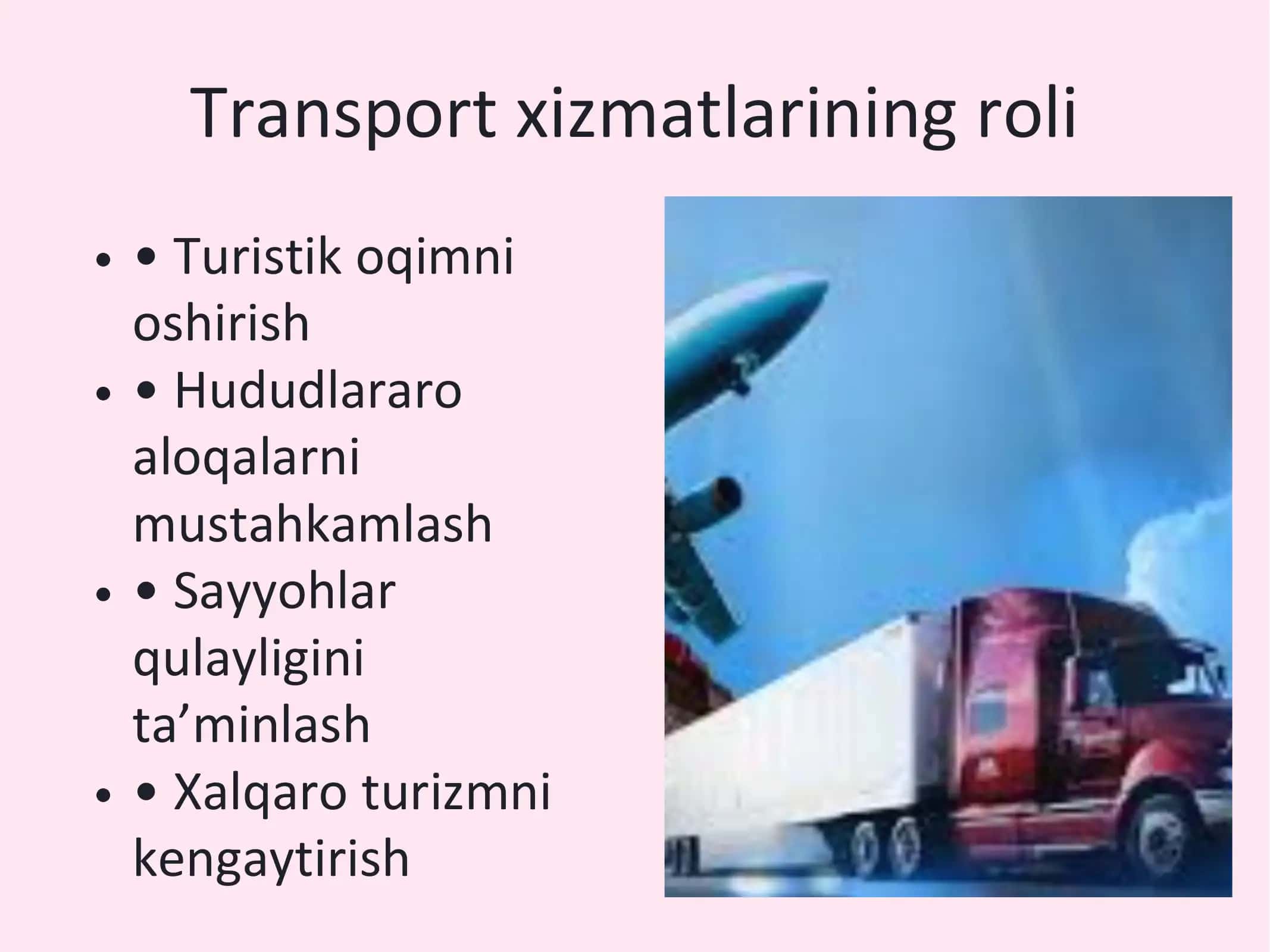 O‘zbekistonda transport va turizm 3