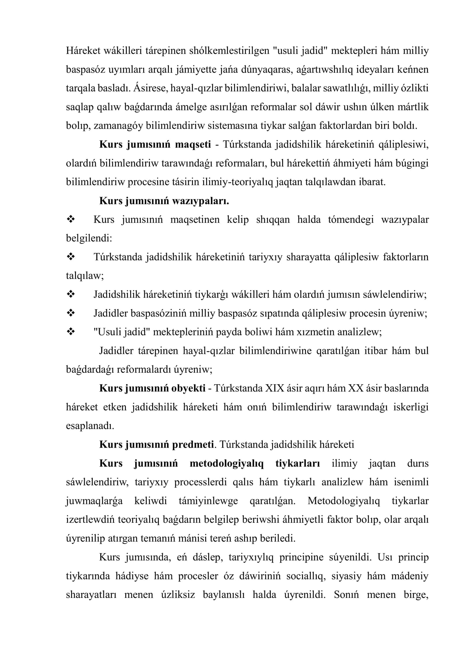 JADIDLER BILIMLENDIRIW SISTEMASINDAǴI REFORMALARI HÁM OLARDIŃ ÁHMIYETI 3