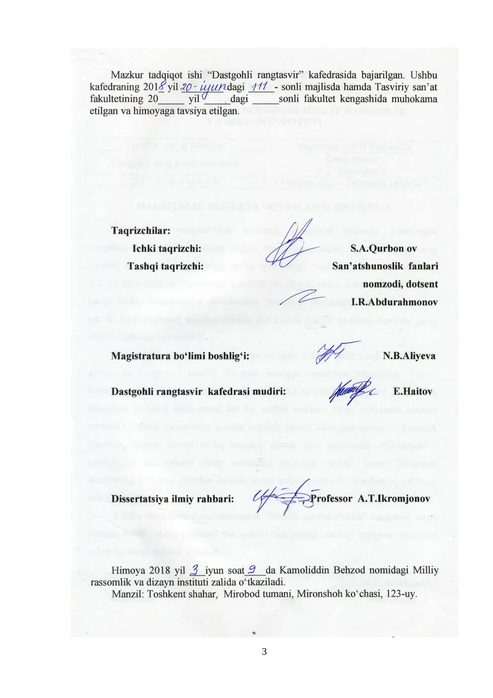 Magistrlik dissertatsiyasi mavzusining asoslanishi va uning dolzarbligi 3