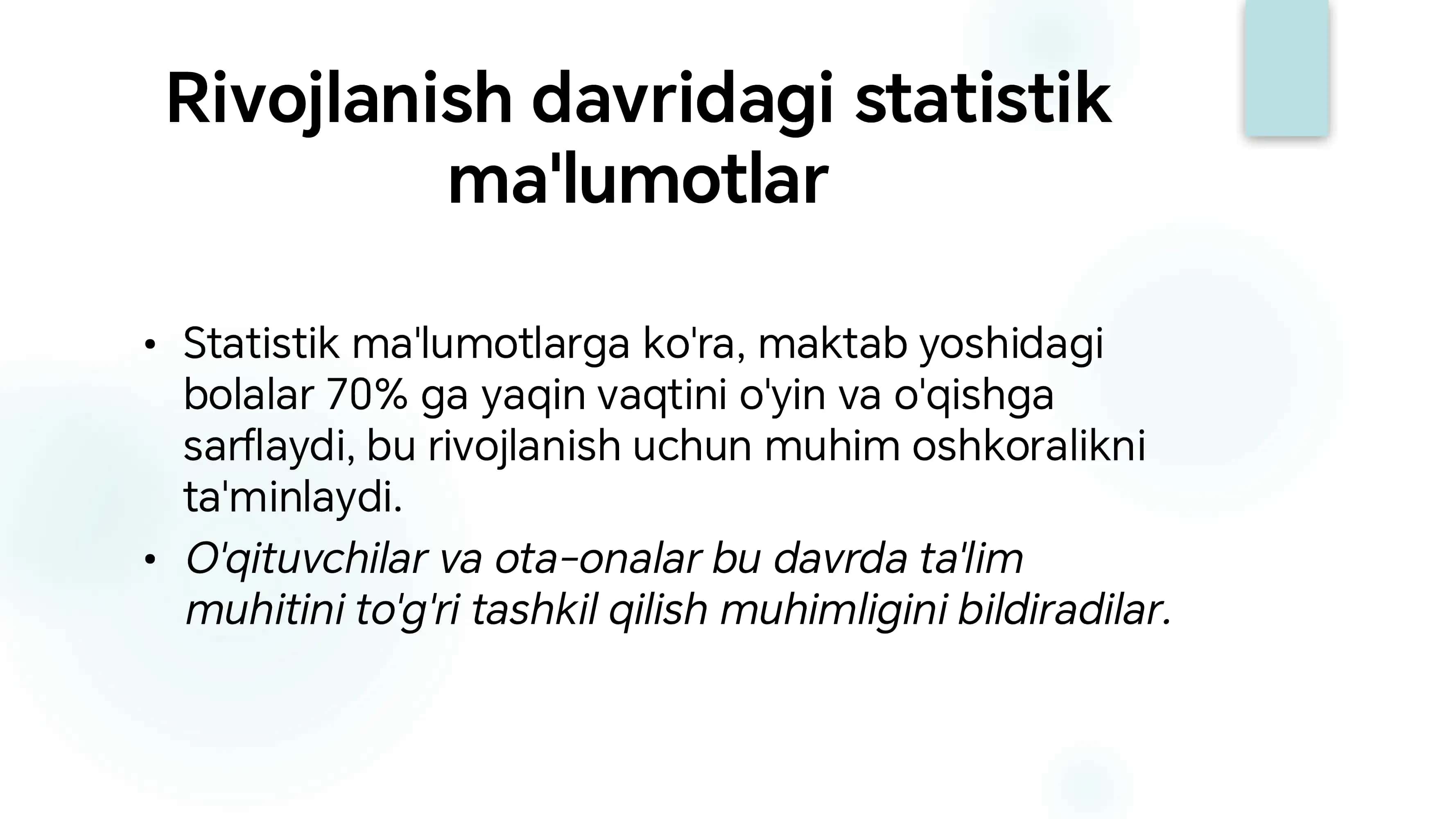 Kichik maktab yoshi davrida psixik rivojlanish xususiyatlari 3