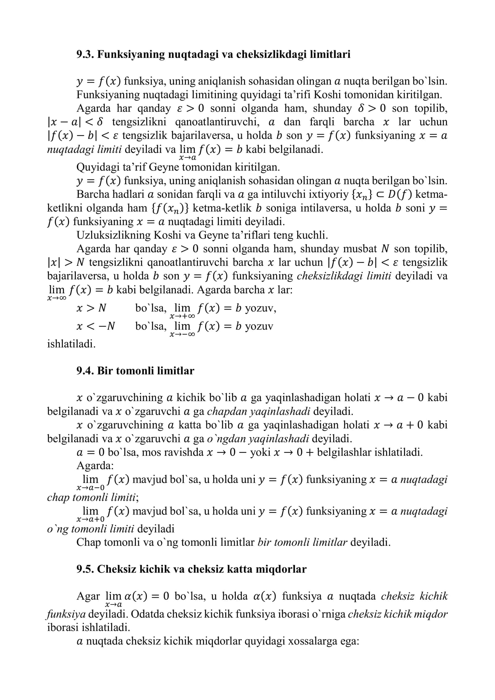 Limitlar 3