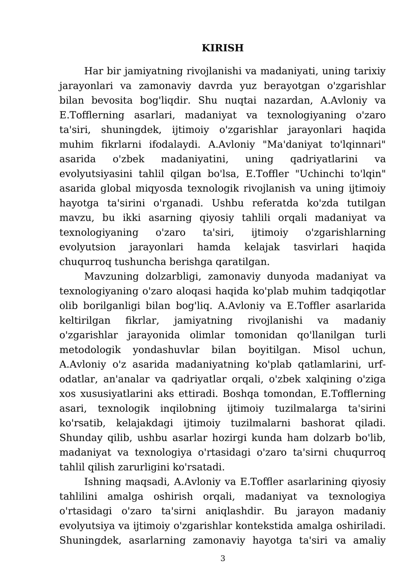 A.Avloniy "ma'daniyat to'lqinnlari" va E.Toffler "uchinchi to'lqin" asarlarini qiyosiy tahlil qilish 3