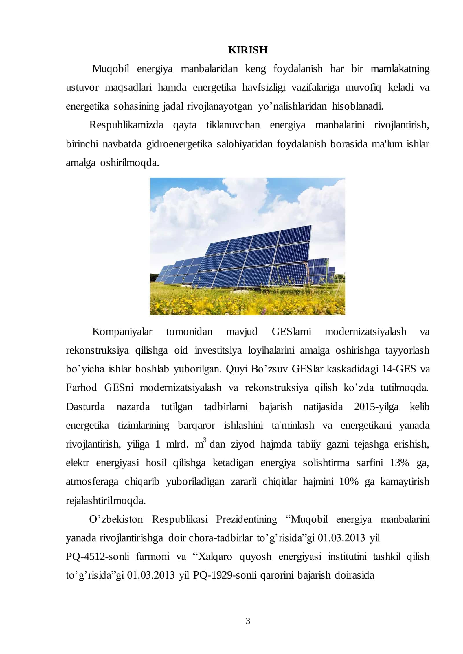 ELEKTR ENERGIYASINI ISHLAB CHIQARISH 3