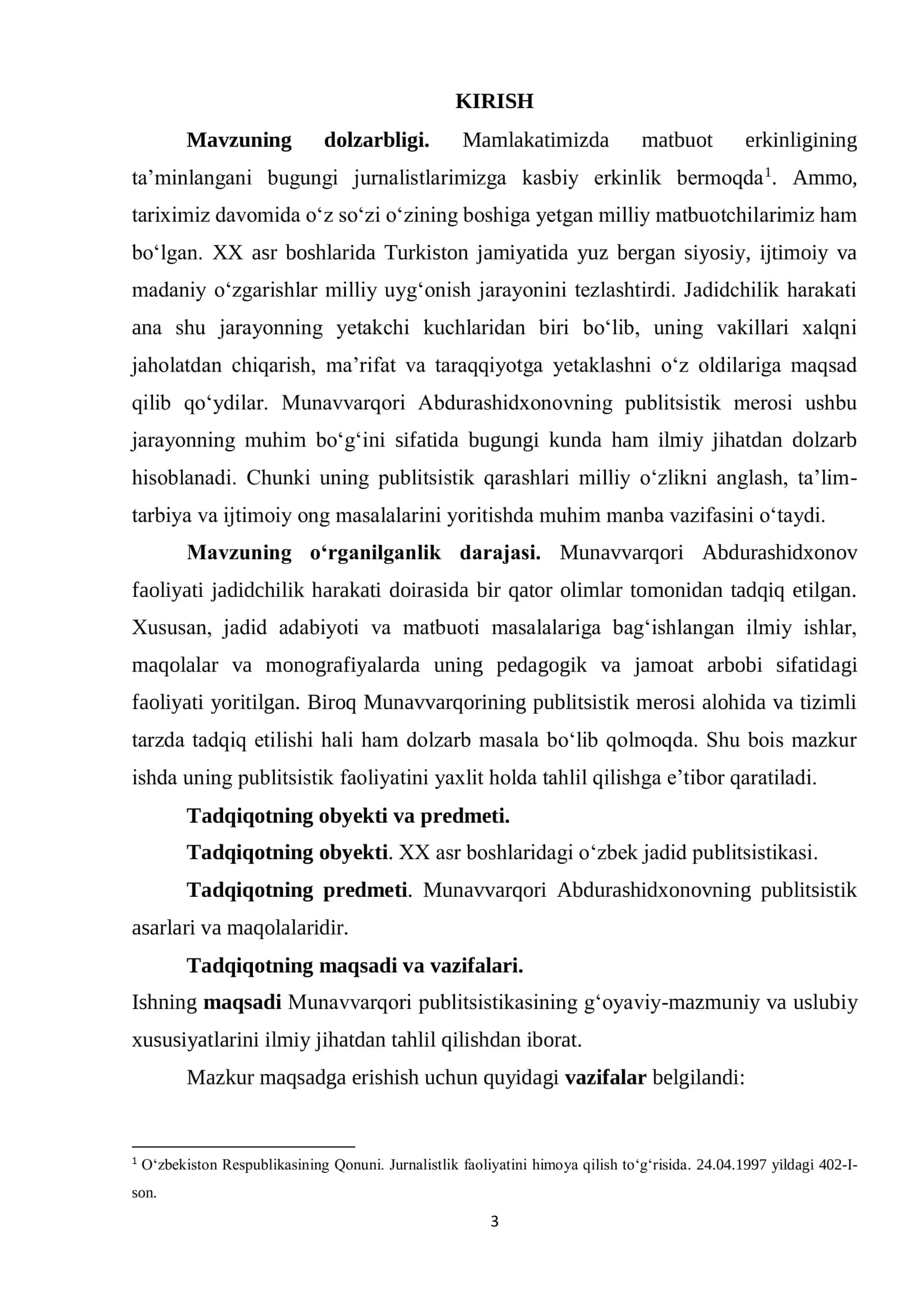 MUNAVVARQORI PUBLITSISTIKASI 3