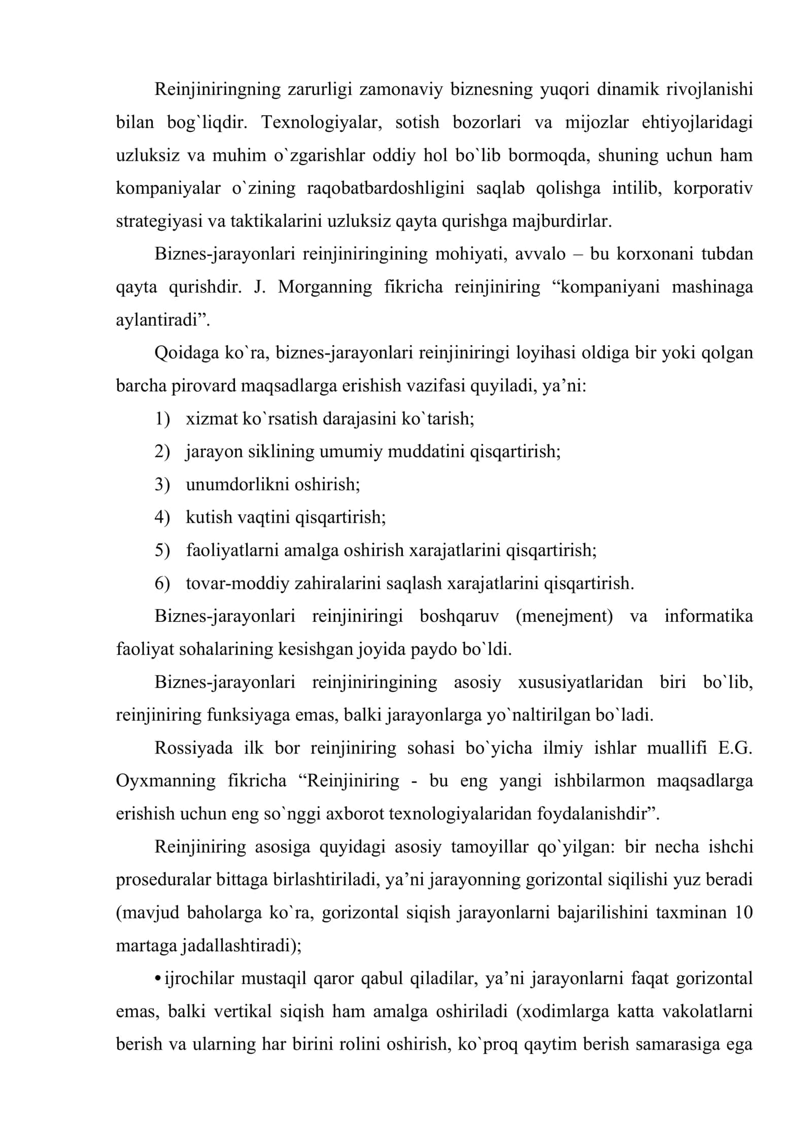 Korporativ tuzilmalar biznes-jarayonlari reinjiniringi 3