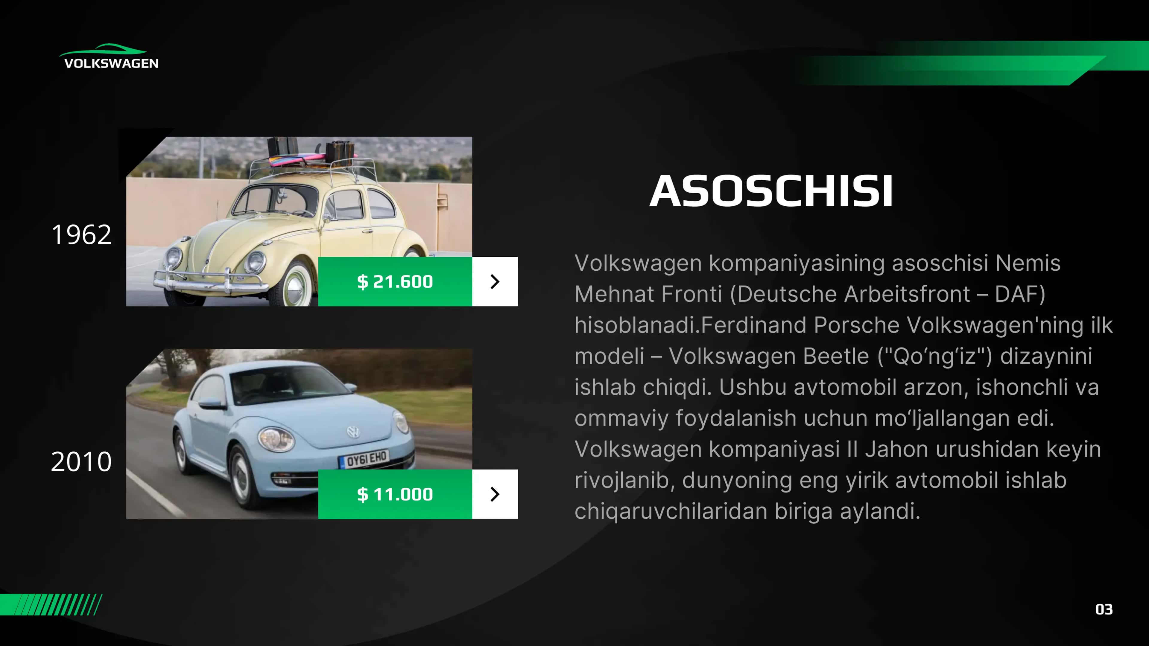 volkswagen Kompaniyasining umumiy tahlili 3