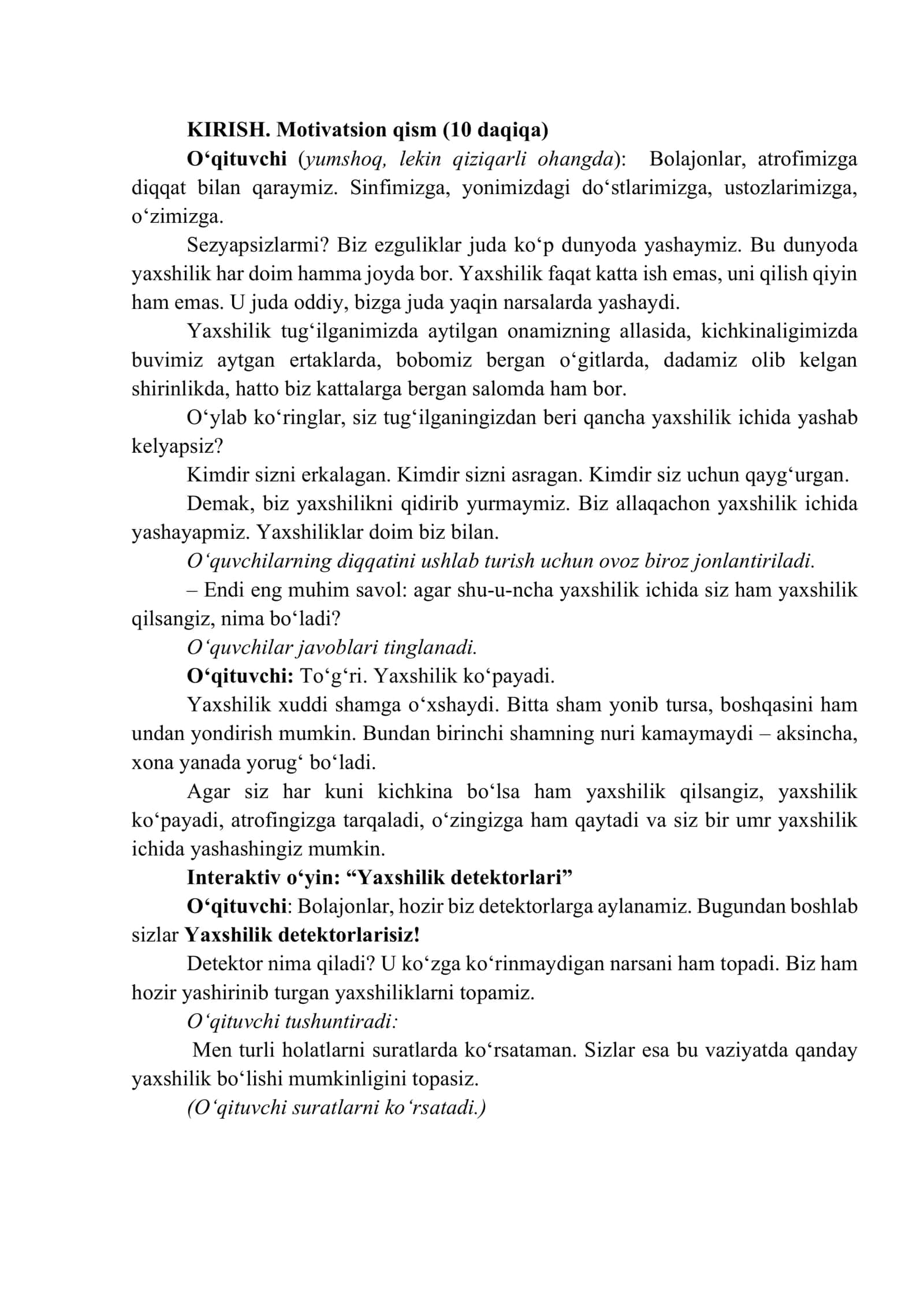 Kelajak soati darsining 1-4-sinflar uchun mashg‘ulot ssenariysi 3
