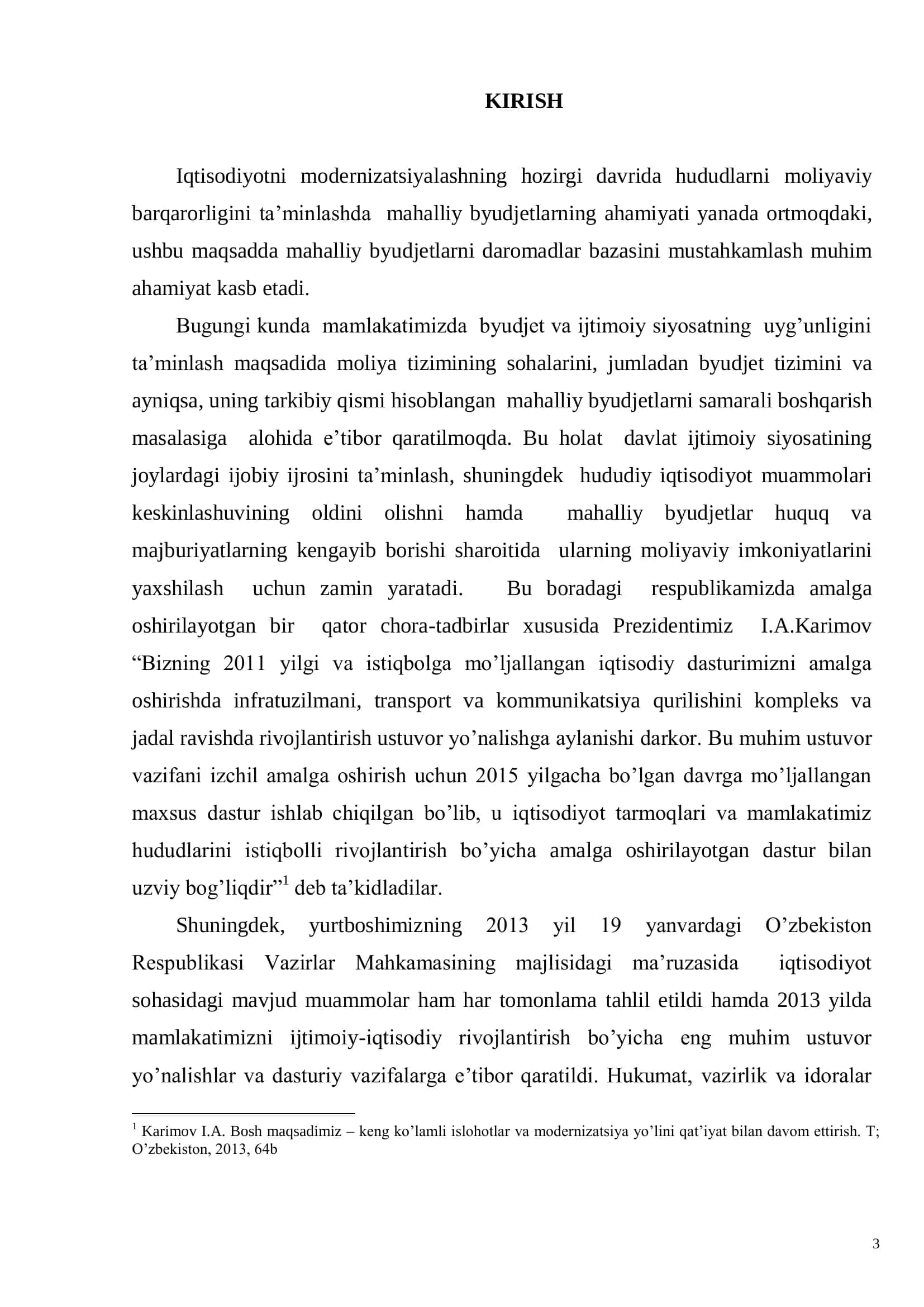 Mahalliy byudjetlar daromadlari shakllanishida mahalliy soliqlarning rolini oshirish yo’llari 3