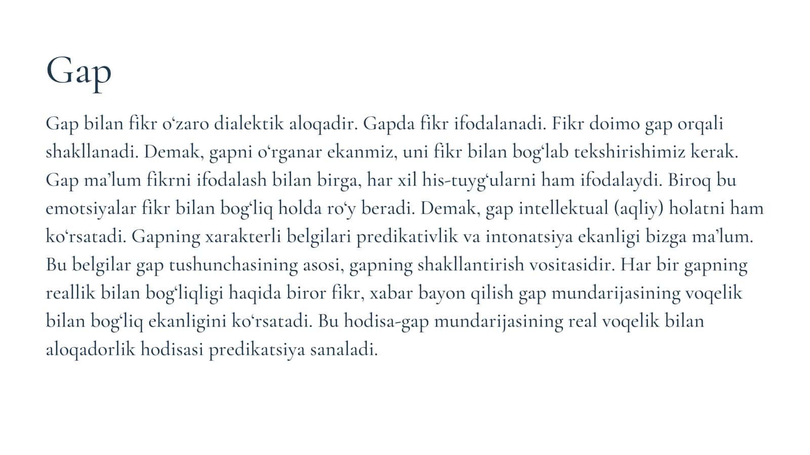 O'zbek tilshunosligida sodda gaplarning ilmiy o'rganilishi 3
