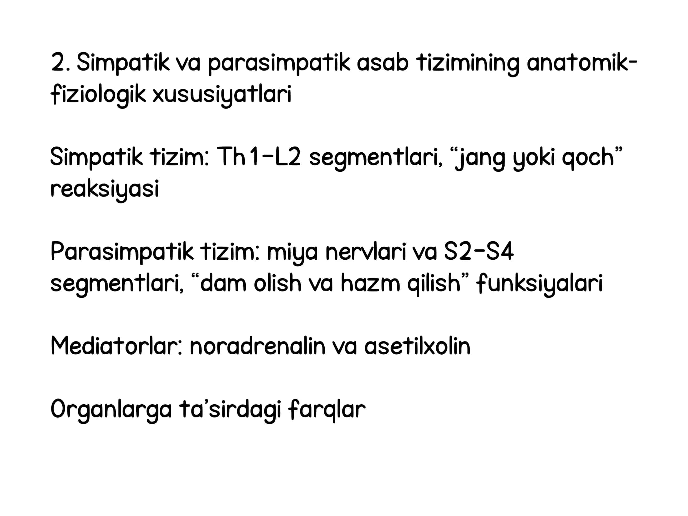 Vegetativ (avtonom) asab 3