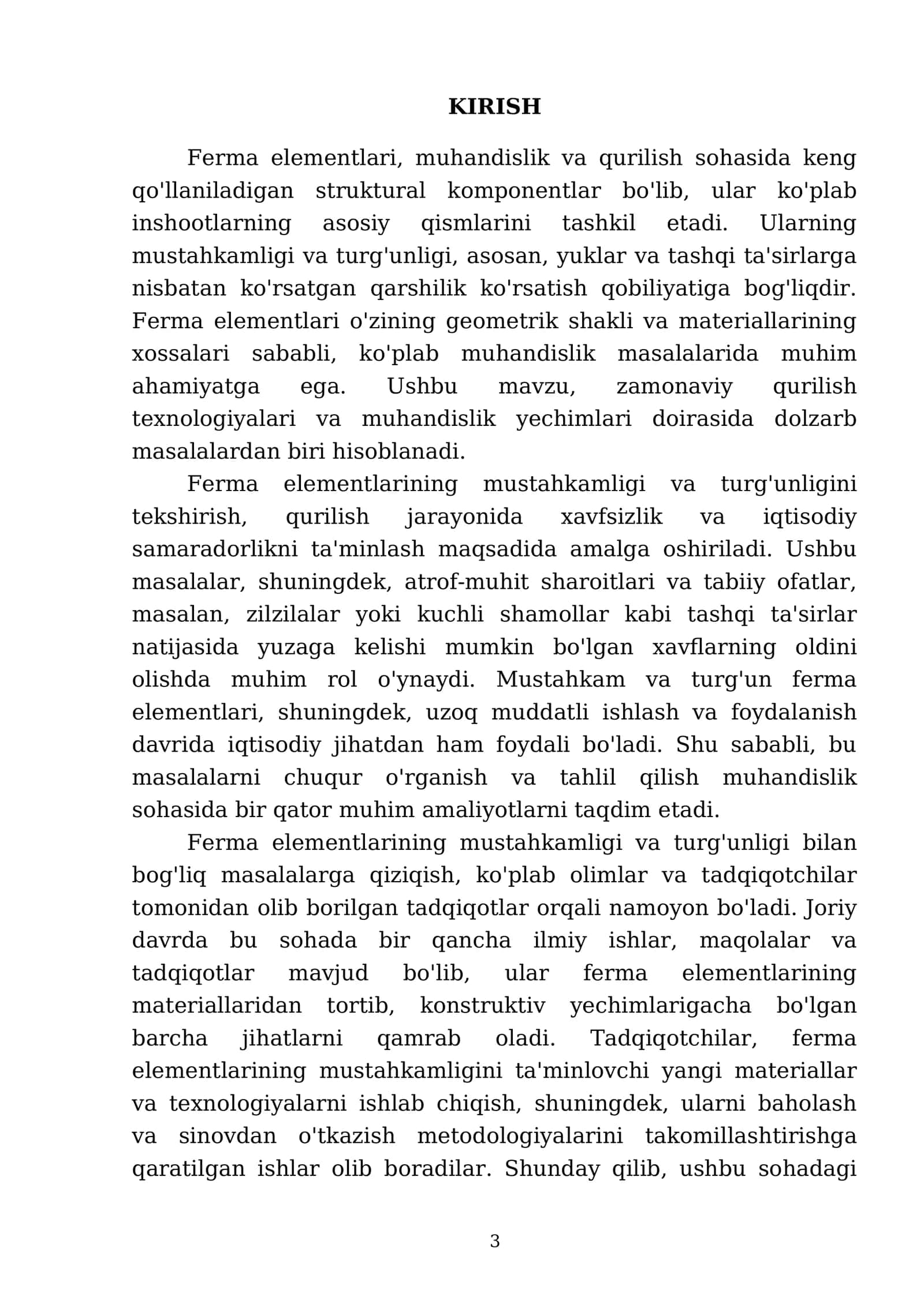 Ferma elementlarining mustahkamligi va turg’unligini tekshirish 3