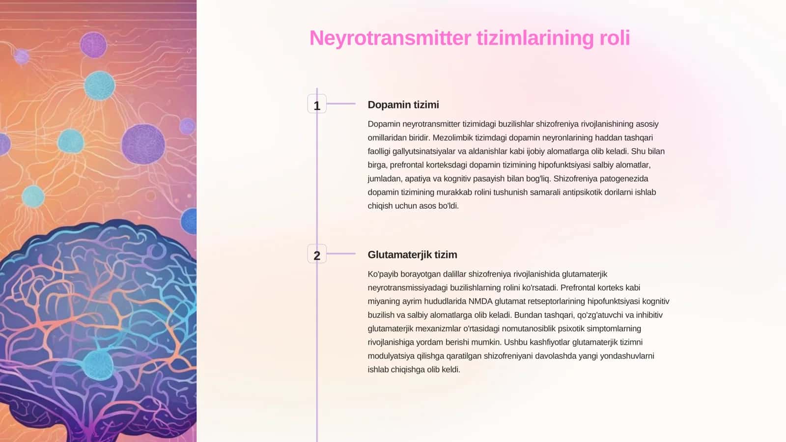 Shizofreniya etiopatogenezining zamonaviy nazariyalari 3