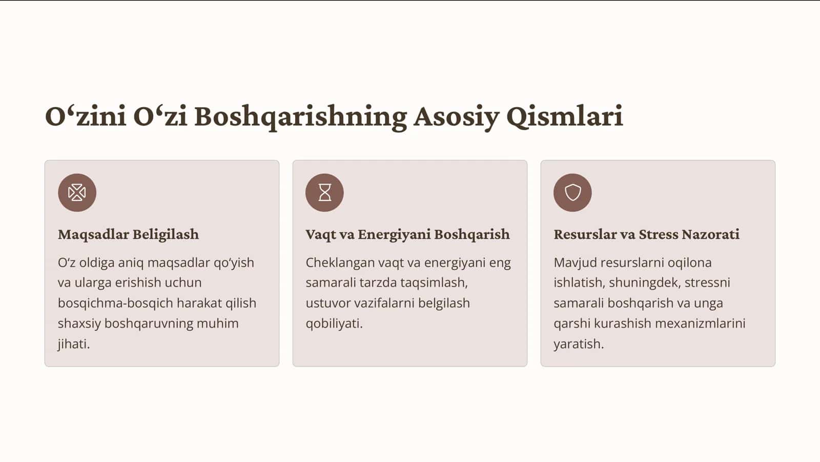 Shaxs Strukturasida O'zini O'zi Boshqarish Ma'naviyatdan Amaliyotgacha 3