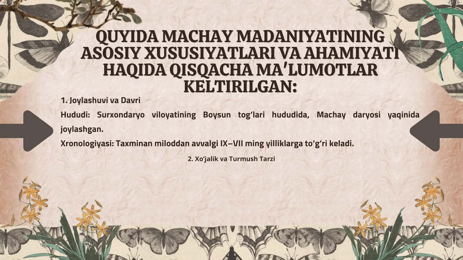 Machay Madaniyatining Xususiyatlari 3