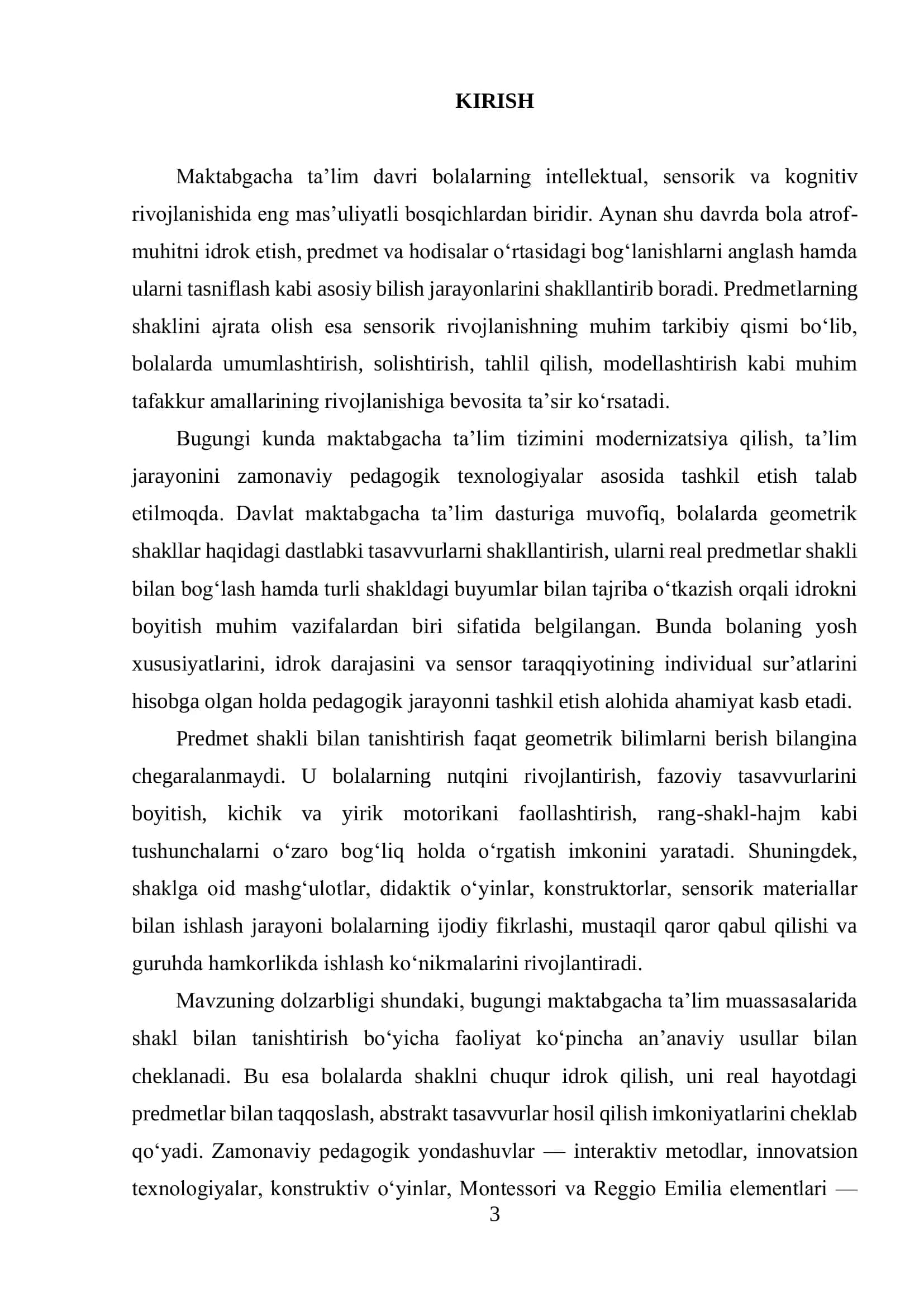 Bolalarda Elementar Matematik Tasavvurni Shakllantirish 3