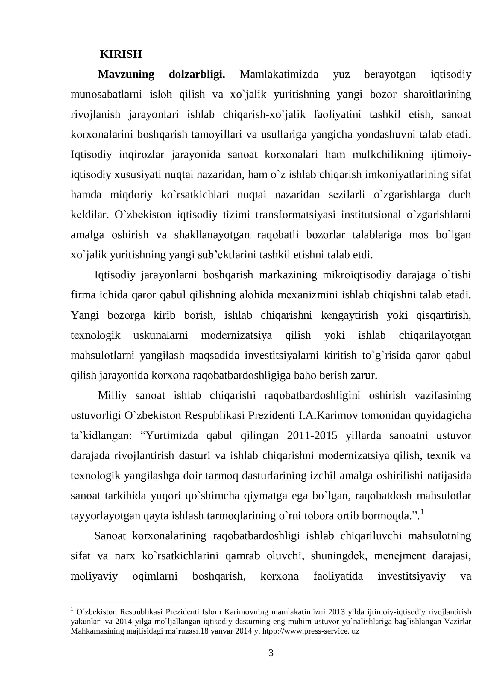 Iqtisodiyotni mоdеrnizatsiyalash sharetida mintaqada sanoat korxonalari raqobatbardoshligini oshirishning metodologik asoslari 3