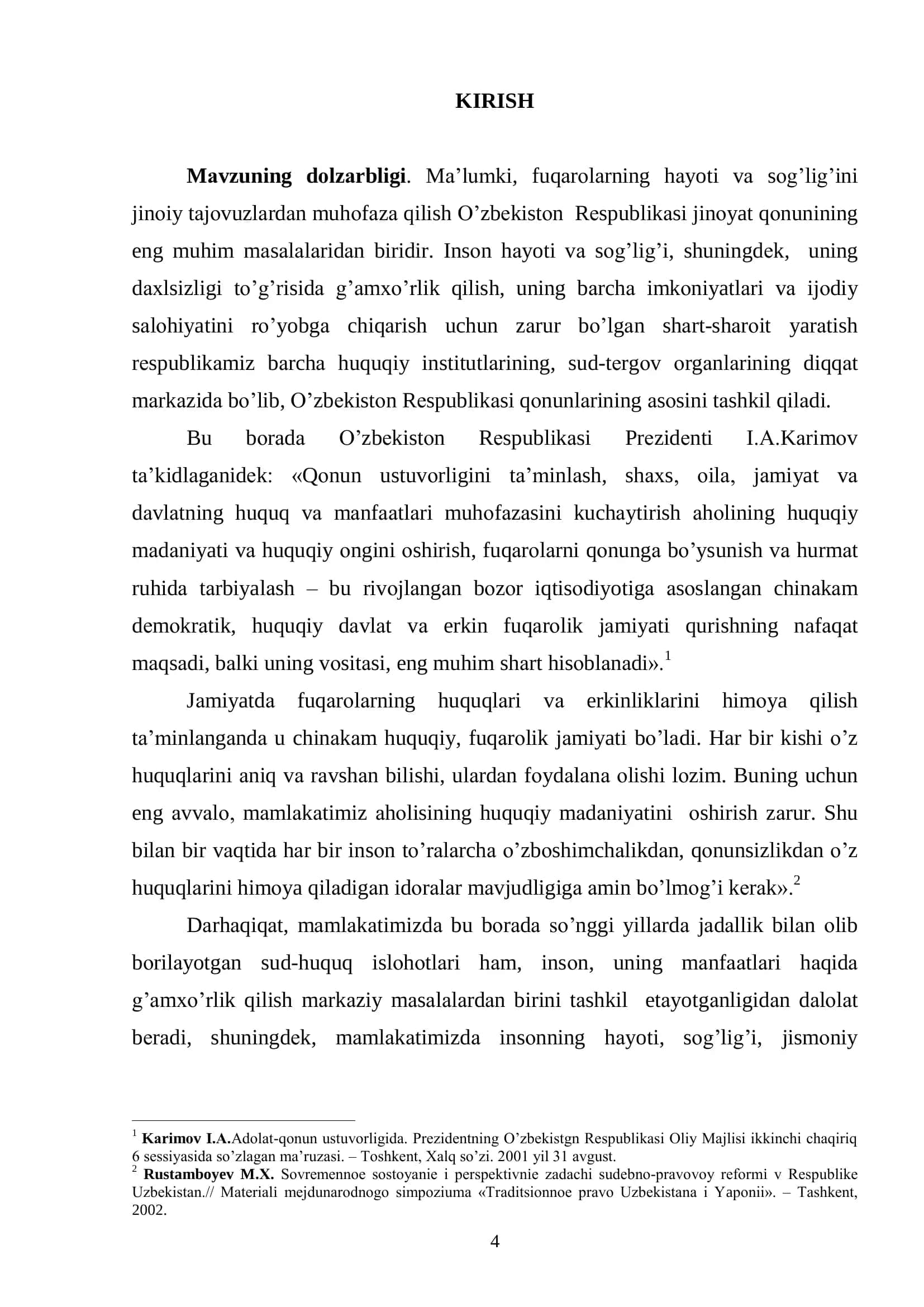 Hаyot yoki sоg’liqqа qаrshi jinоyatlаrning yuridik tаhlili, 3