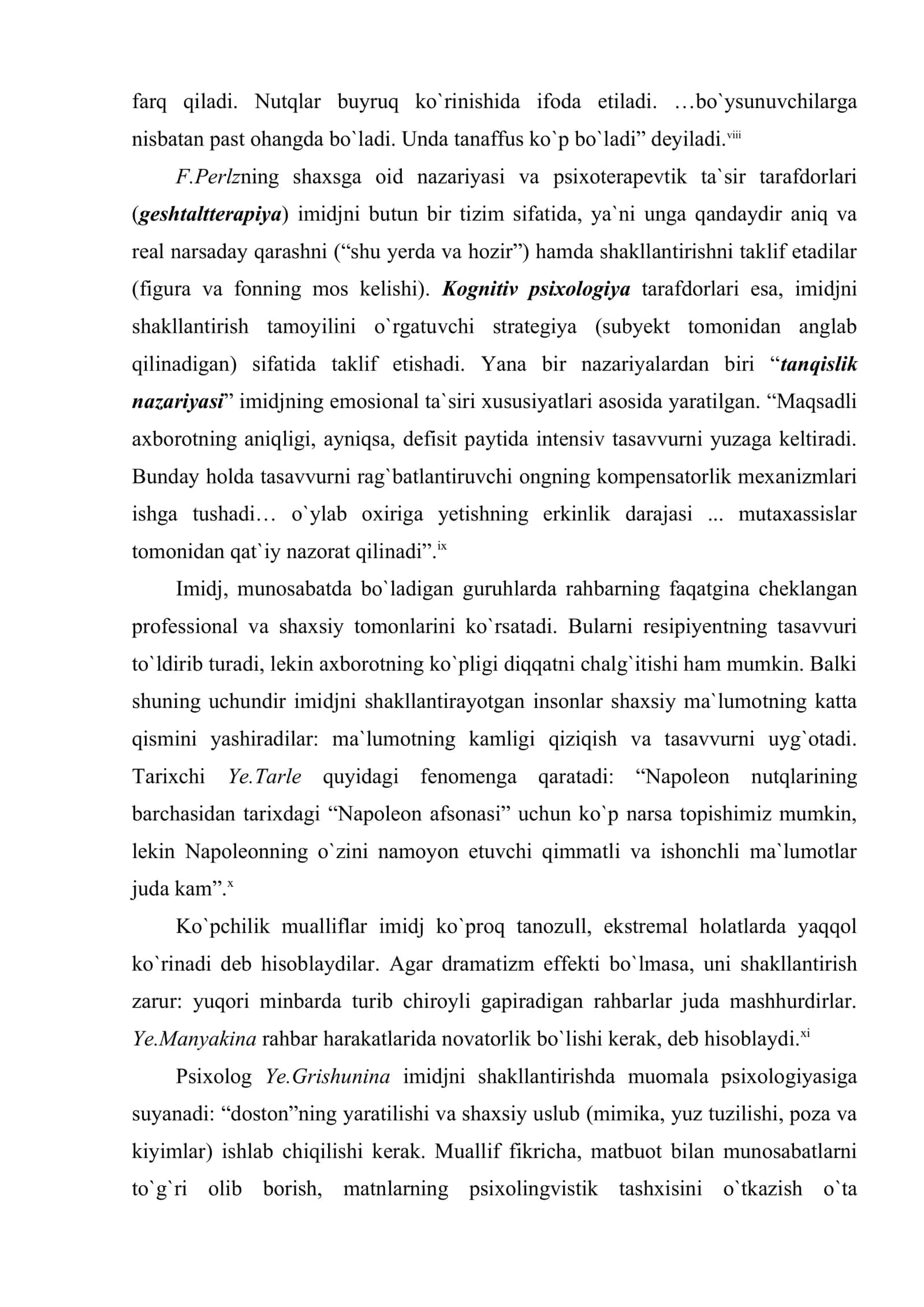 Lavozimga da`vogar imidjini korreksiyalash va talablarga moslashtirish nazariyalari 3
