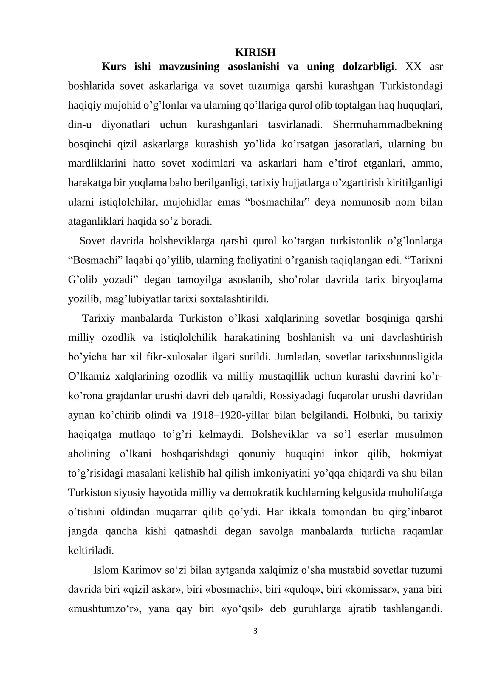 Turkiston mintaqasidagi istiqlolchilik harakatining yo'lboshchilari faoliyati (qo'rboshi Shermuhammadbek hayoti va faoliyati misolida) 3