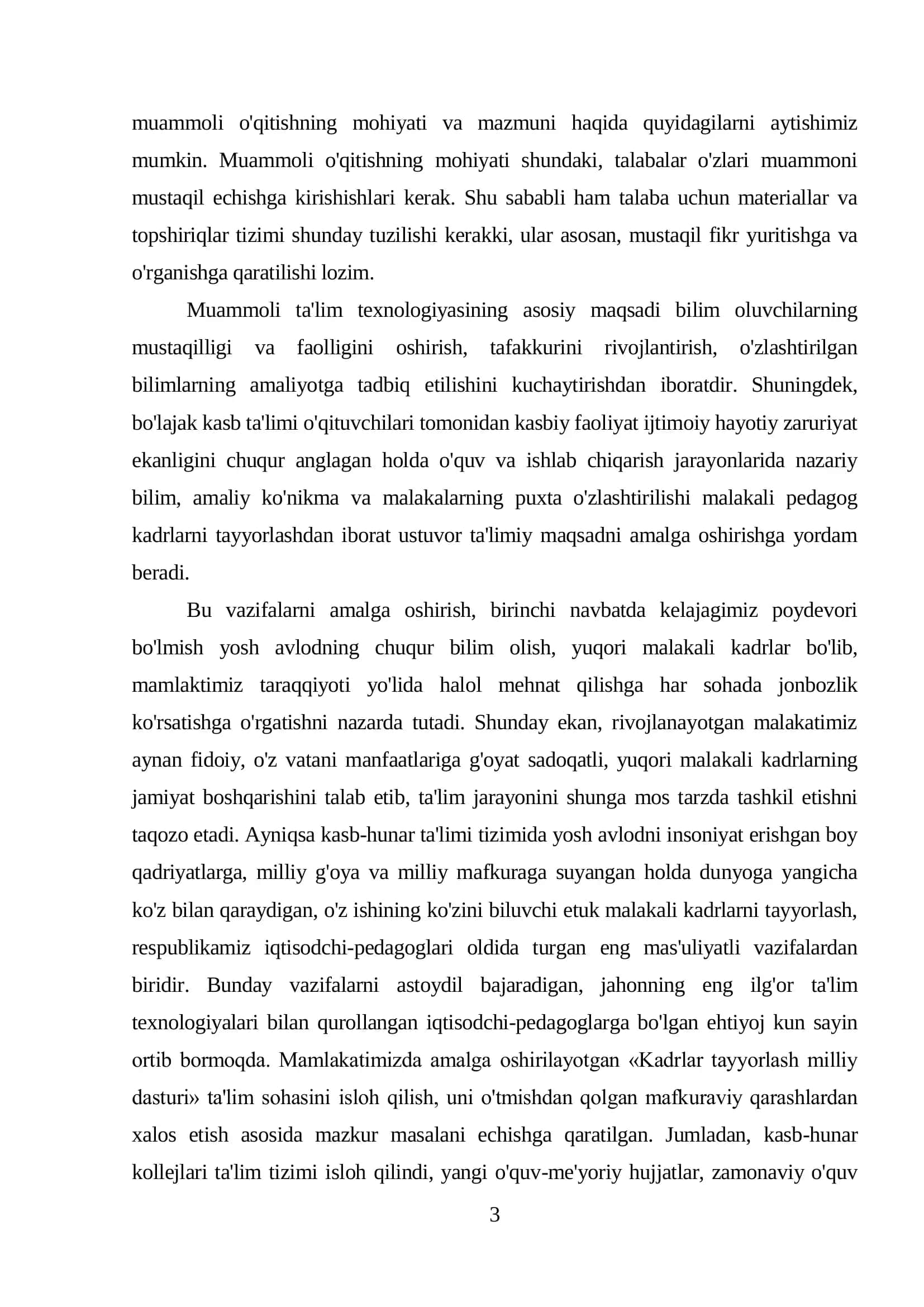 Qishloq xo'jaligi korxonalarining iqtisodiy samaradorligi mаvzusini muammoli ta'lim texnologiyasi asosida о’qitish metоdikаsi 3