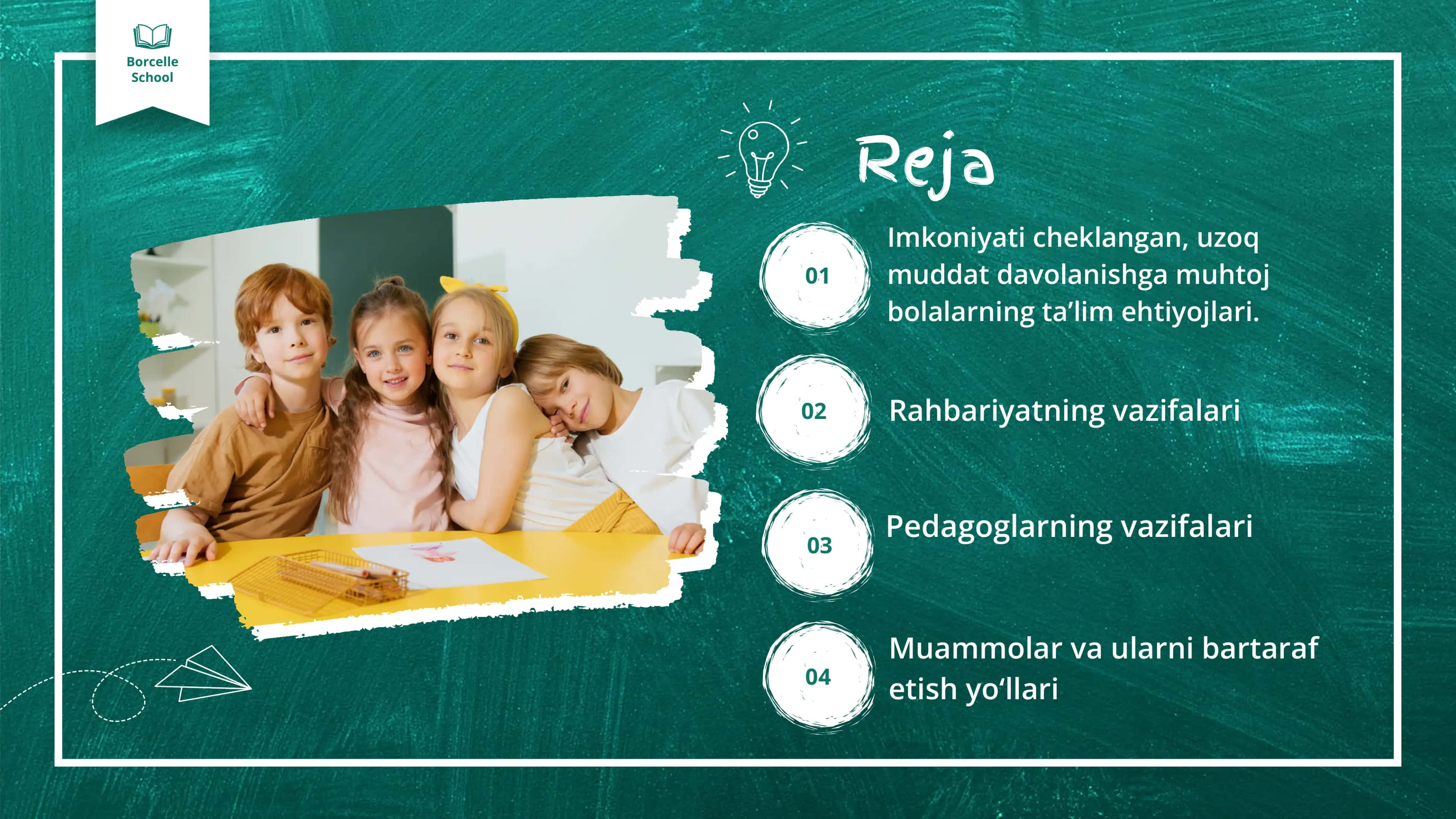 Imkoniyati cheklangan, uzoq muddat davolanishga muhtoj bolalar ta’limida rahbariyat va pedagoglarning vazifalari 3