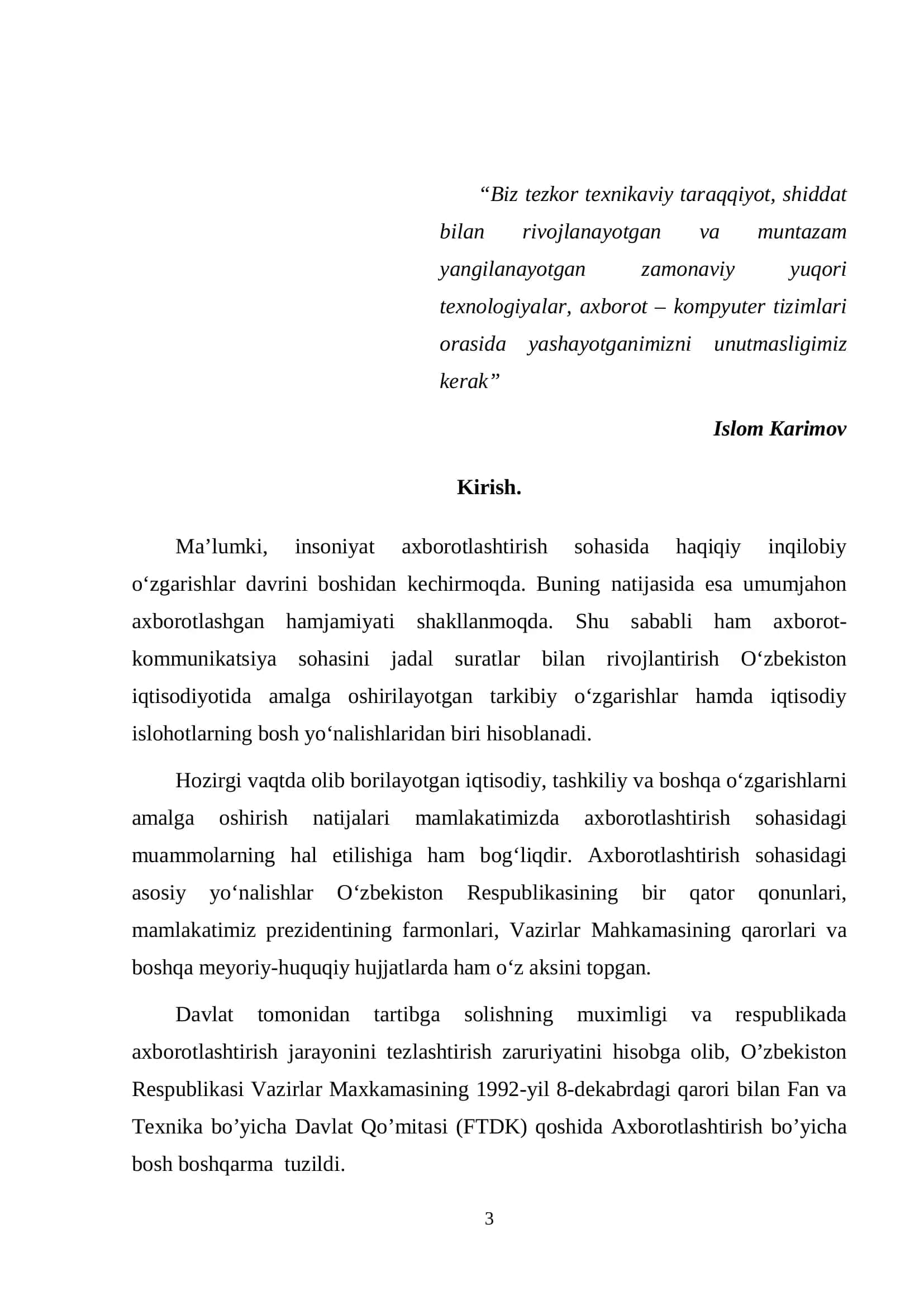 Microsoft Access dasturi. Jadvallar, formalar, so’rovlar, hisobotlar va makroslar 3