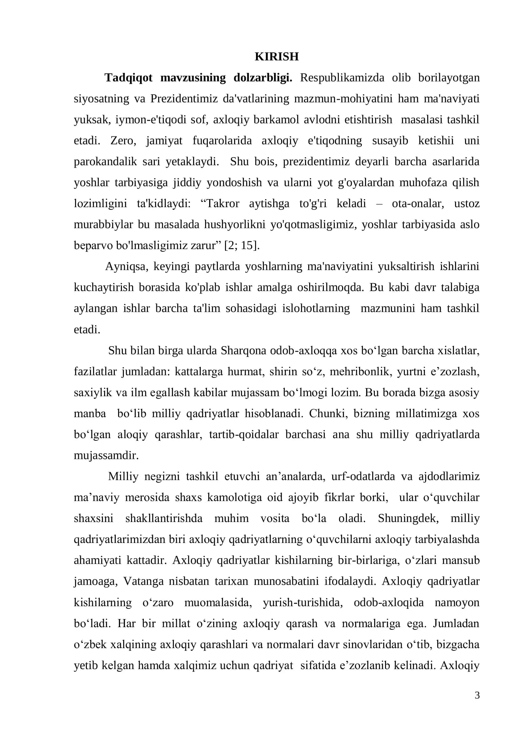 MAKTABGACHA VA BOSHLANG‟ICH TA‟LIM METODIKASI 3