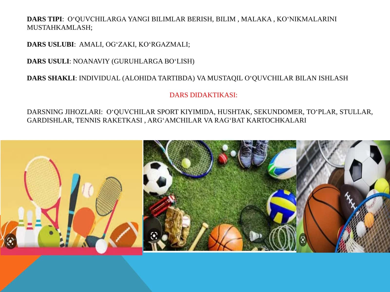 6-sinf Jismoniy tarbiya fanidan Harakatli va quvnoq estafetali o'yinlar dars ishlanma 3