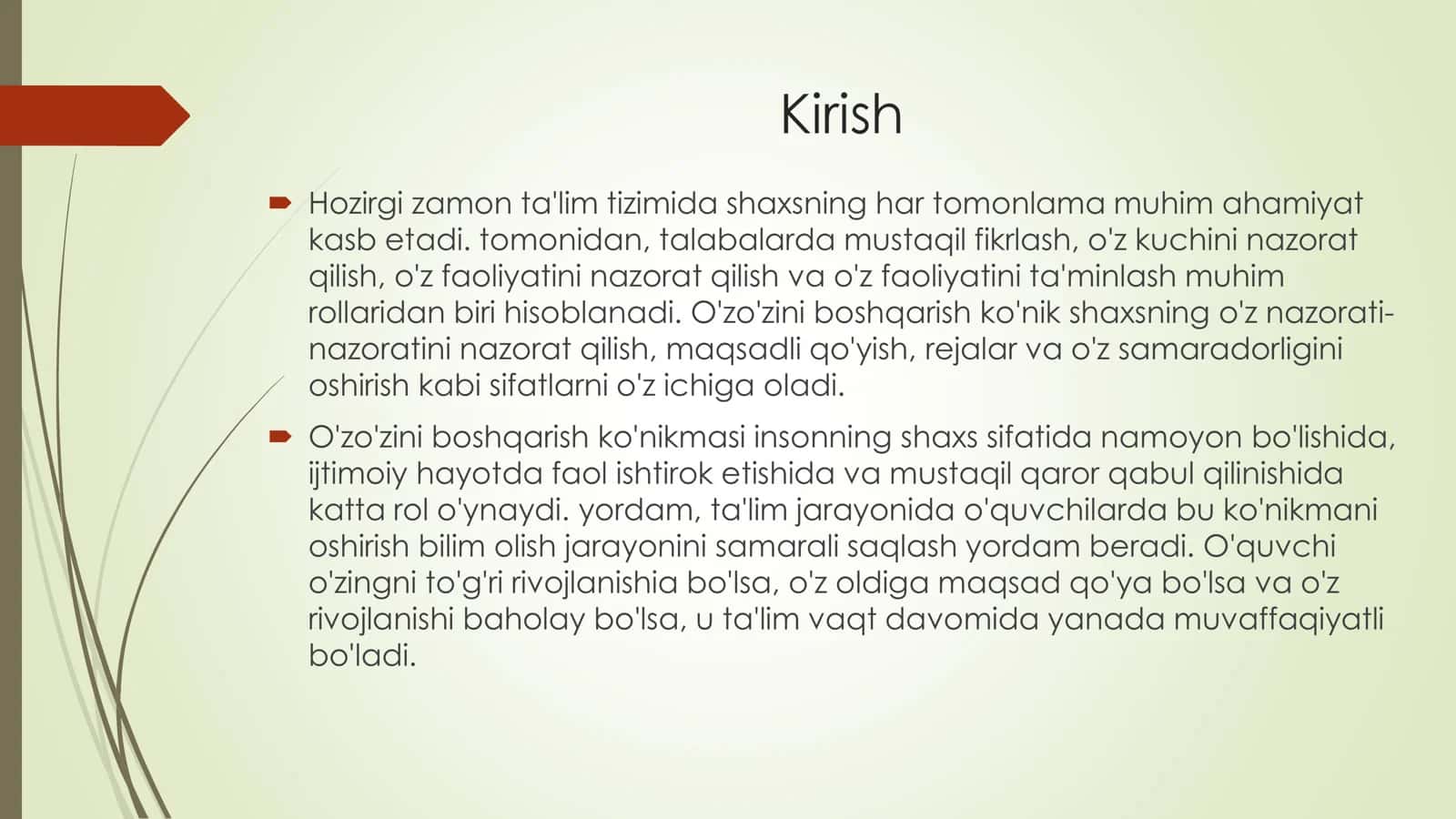 O'z-o'zini boshqarish ko'nikmasini rivojlantirish yo'llari 3