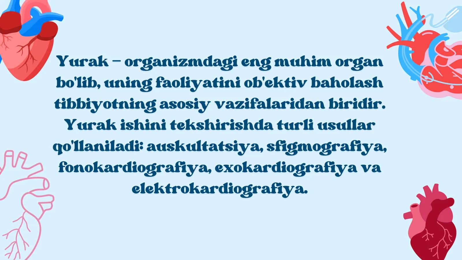 Yurak faoliyatini tekshirish usullari.Elektrokardiografiya 3