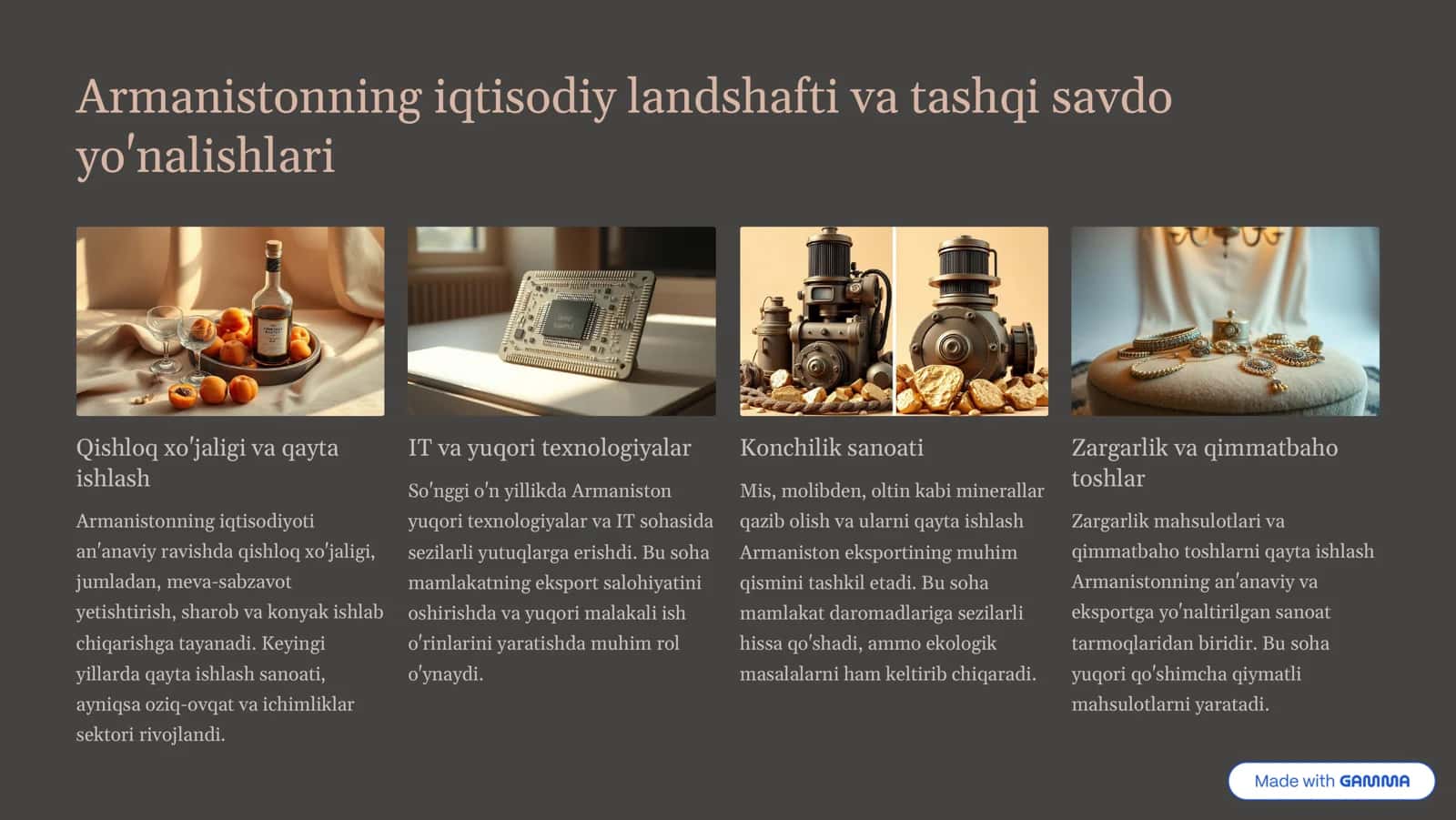 Armaniston misolida tashqi iqtisodiy aloqalarni xalqaro tartibga solish tahlili 3