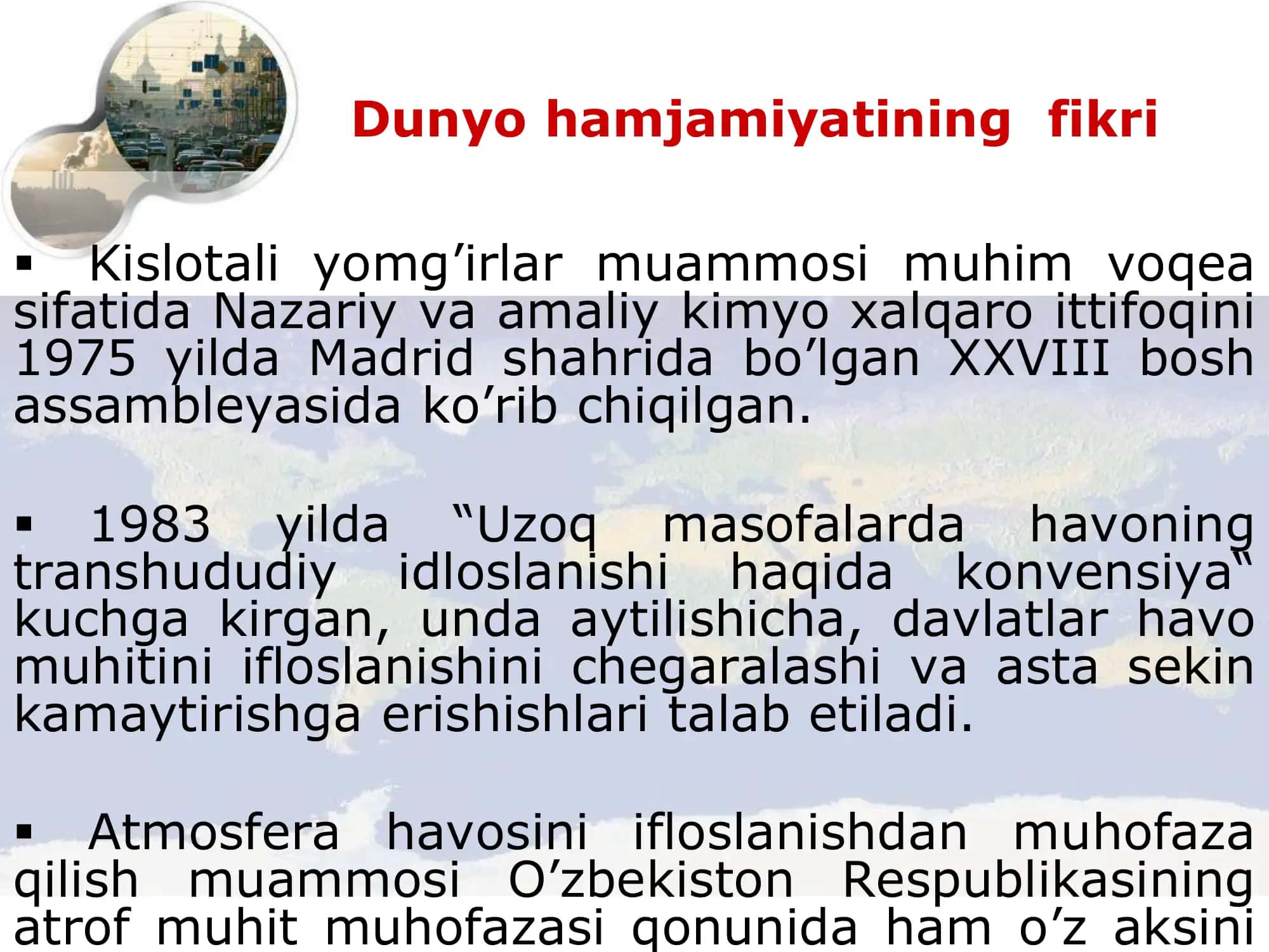 Kislotali yomg'irlar 3