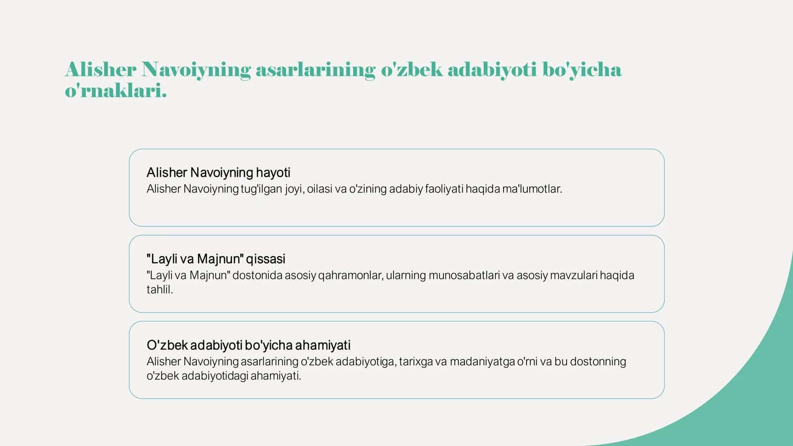 Alisher Navoiyning “Layli va Majnun” dostoni va uning tahlili haqida 3
