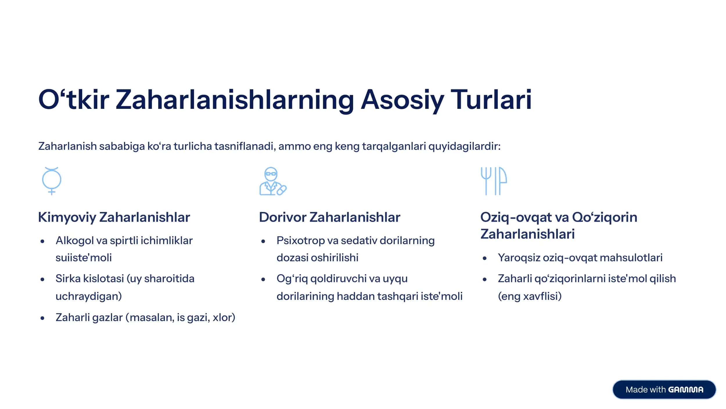 O‘tkir zaharlanishlar va ularga qarshi kurash chora-tadbirlari 3